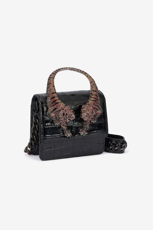 RC Roar Bag Nera Stampa Coccodrillo RC Roar Bag Nera Stampa Coccodrillo Nero SKB023-PZ975