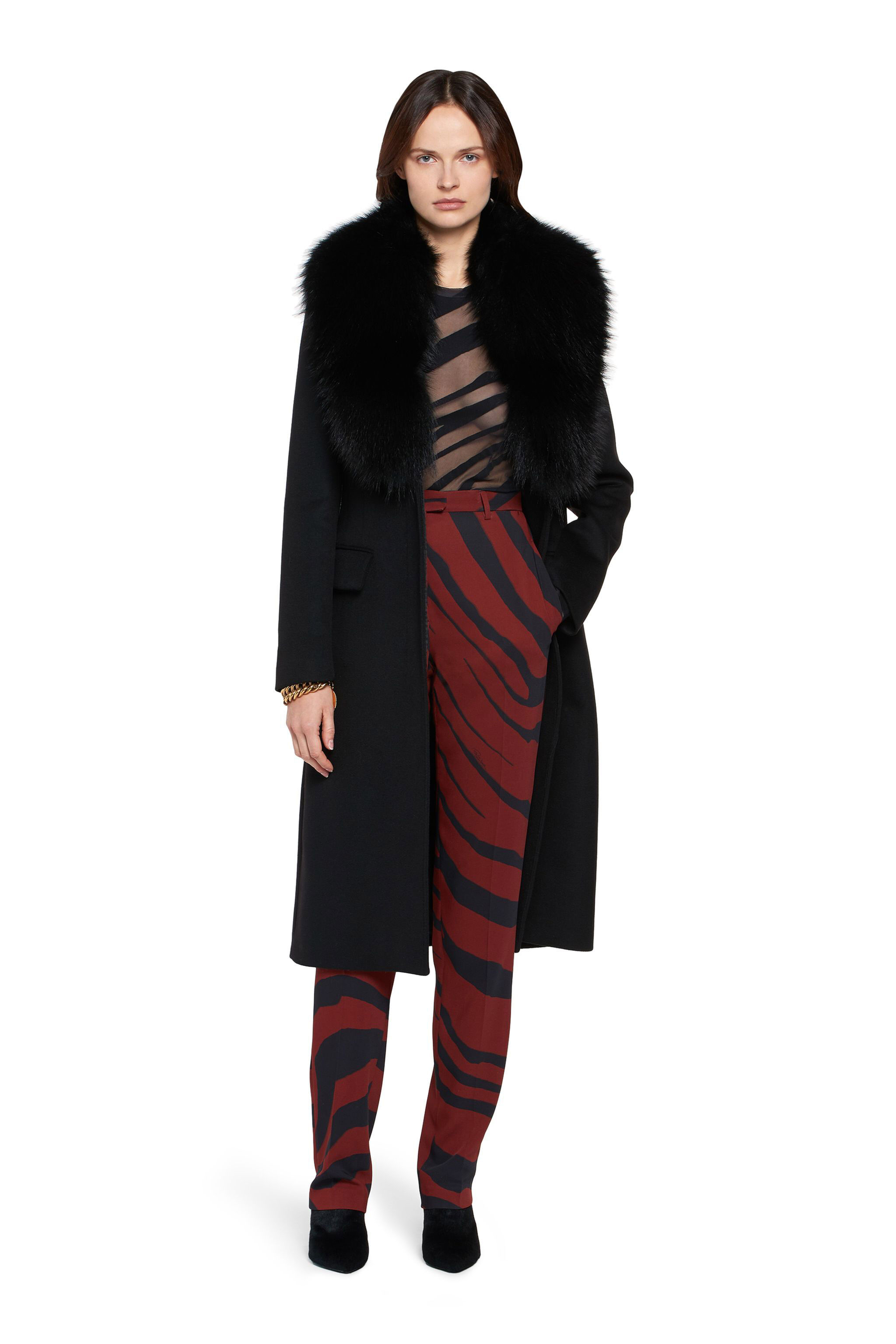 RC Zebra print trousers Dark red HQT208-ORL60