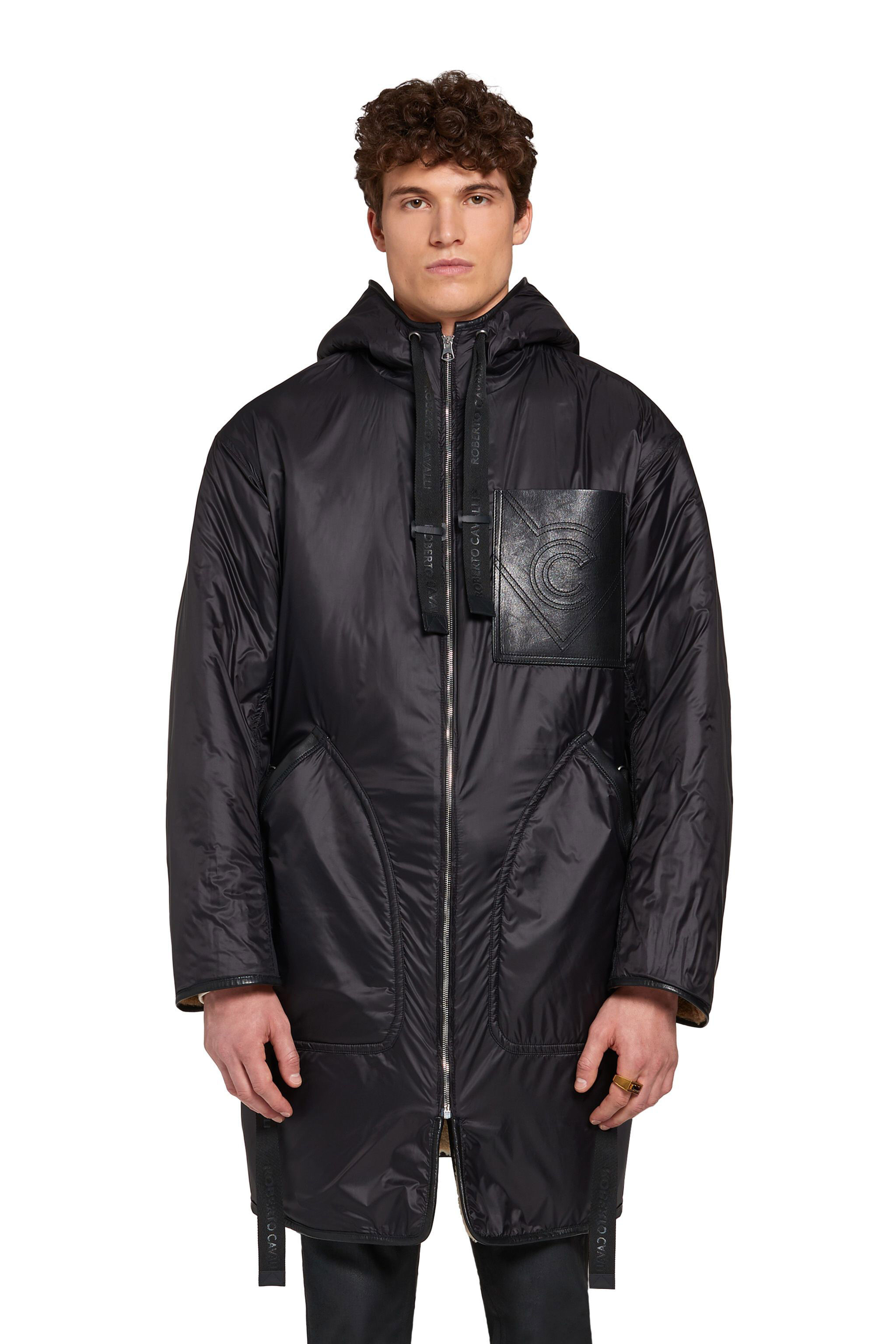 RC Reversible Lacon shearling parka CAMEL/IVORY JNP530-ZR002