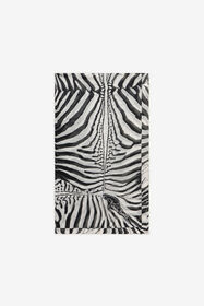 ${brand} Silk Scarf With White Tigress Print ${colorDescription} ${masterID}