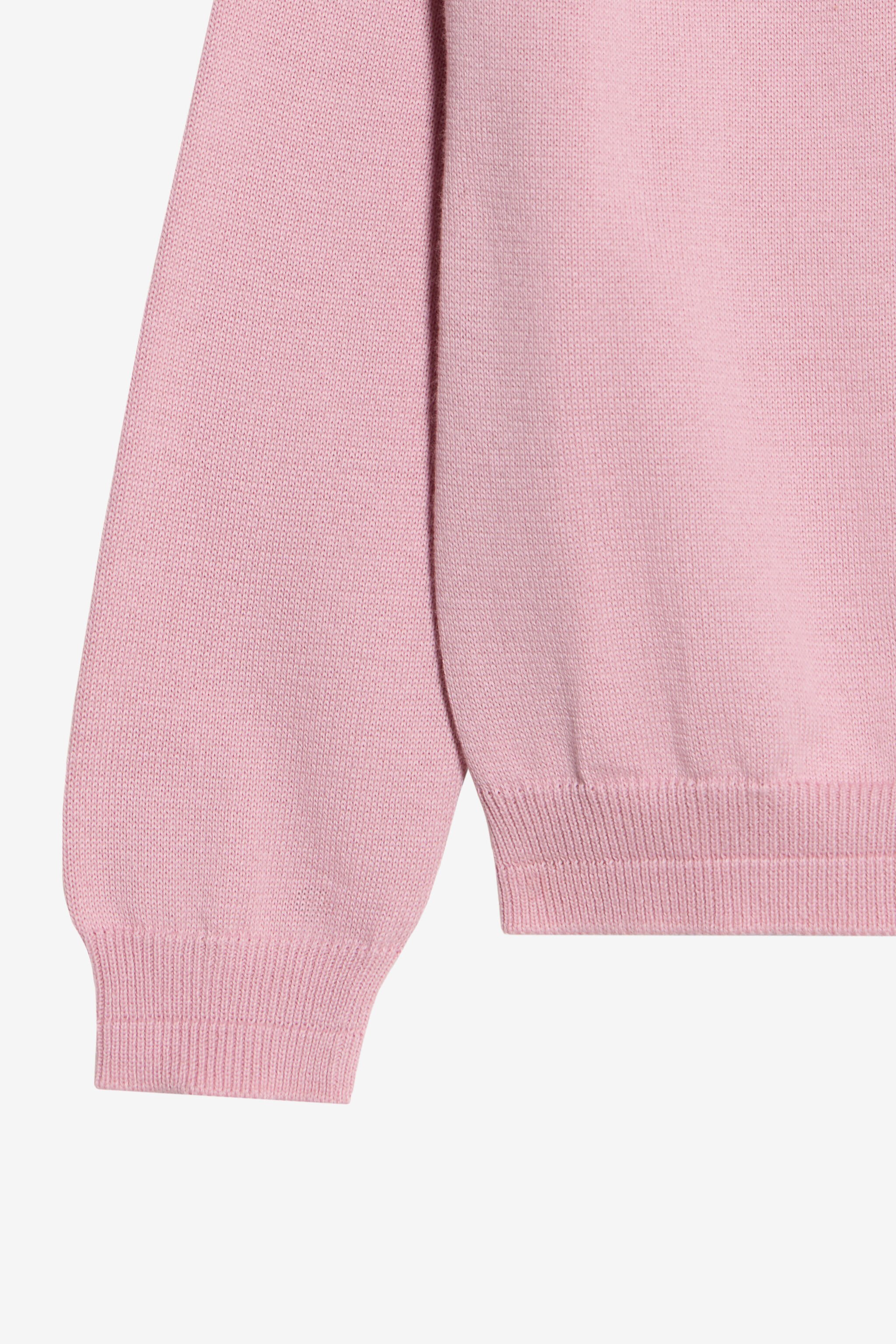 JU Pink Cotton Cardigan PINK CRYSTAL ROSE WJM90C-MG001