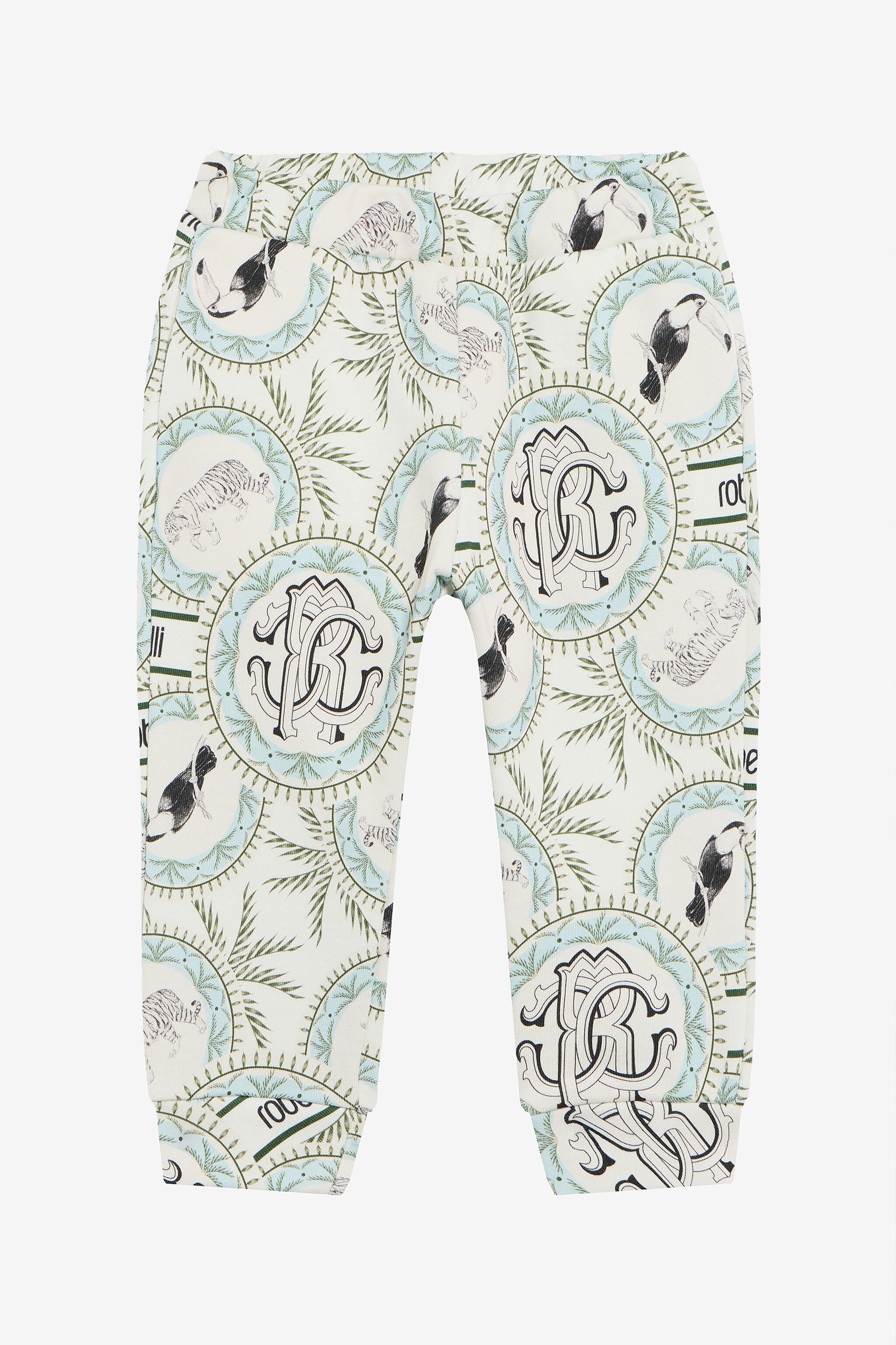 JU Hose mit Maiolica-Print IVORY/LIGHT BLUE UJT214-5OO42