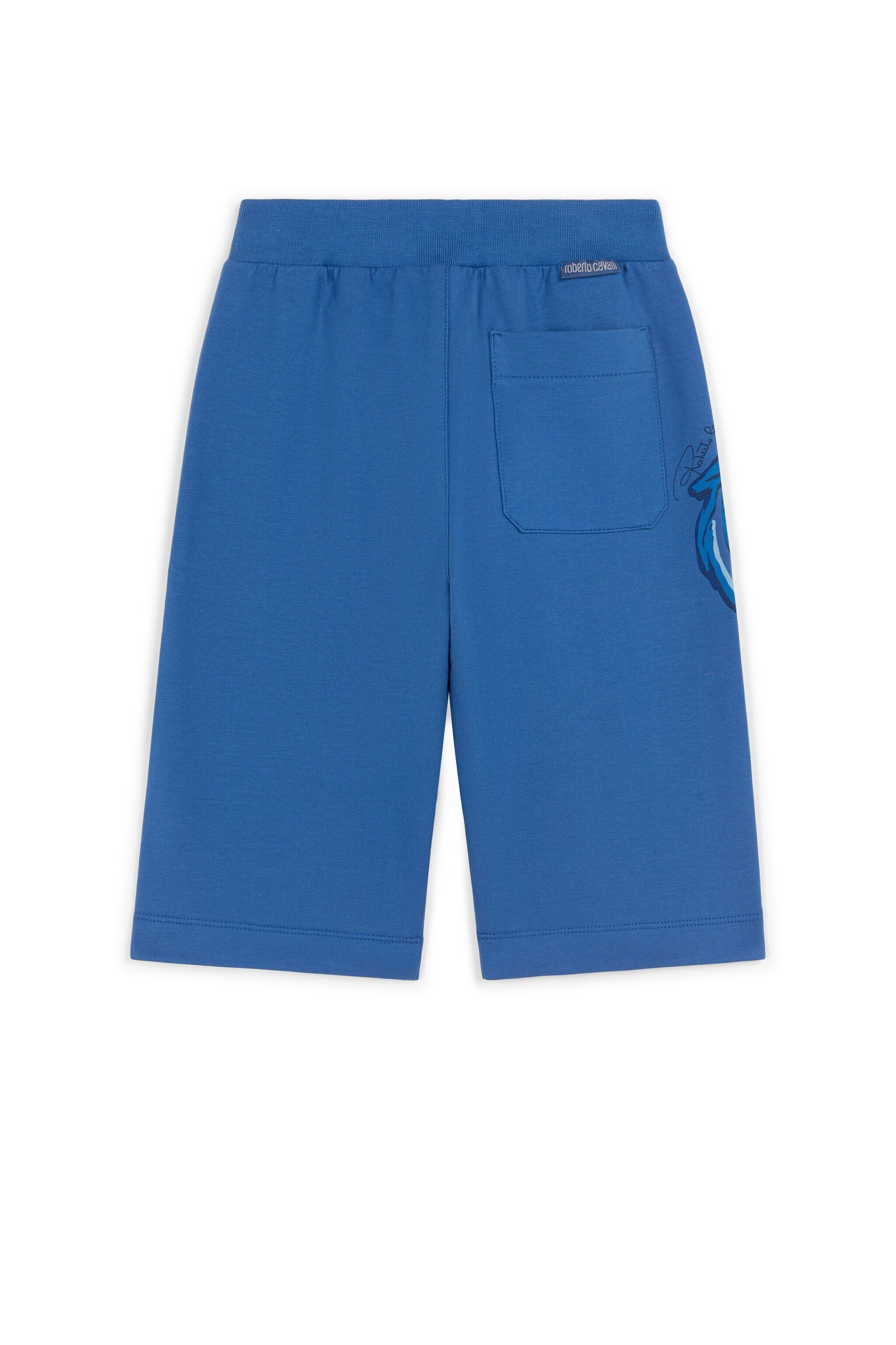 JU Tiger-Print Shorts BLU SCURO 194052 GJT237-CF027