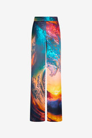 ${brand} Pantalón De Seda Estampado Itaca ${colorDescription} ${masterID}