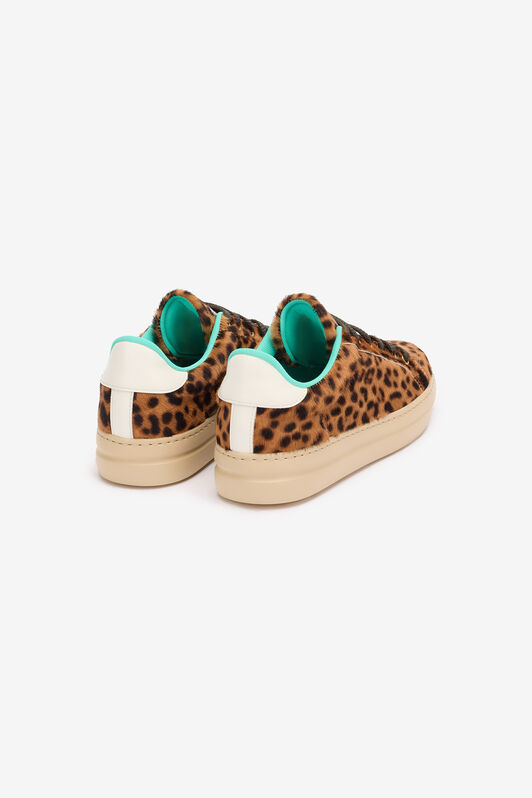RC Zapatillas con estampado piel de jaguar Marrón UKS034-PZ576