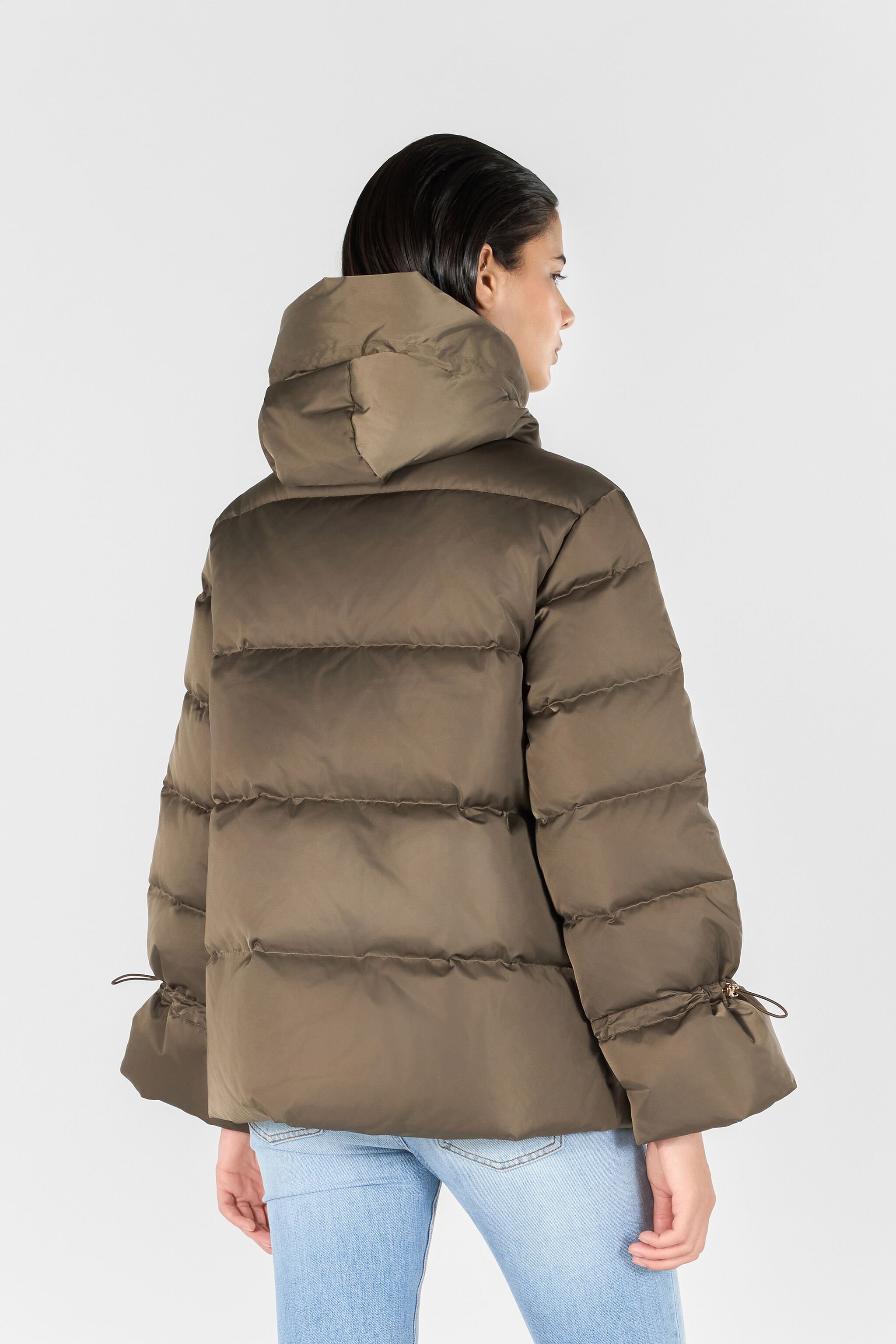 RC Braune Steppjacke MILITARY GREEN OOT40J-SBO03