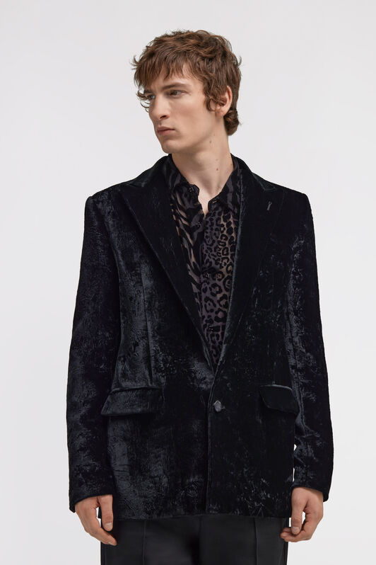 RC Blazer con estampado de Broccato Negro TRT410-VL102