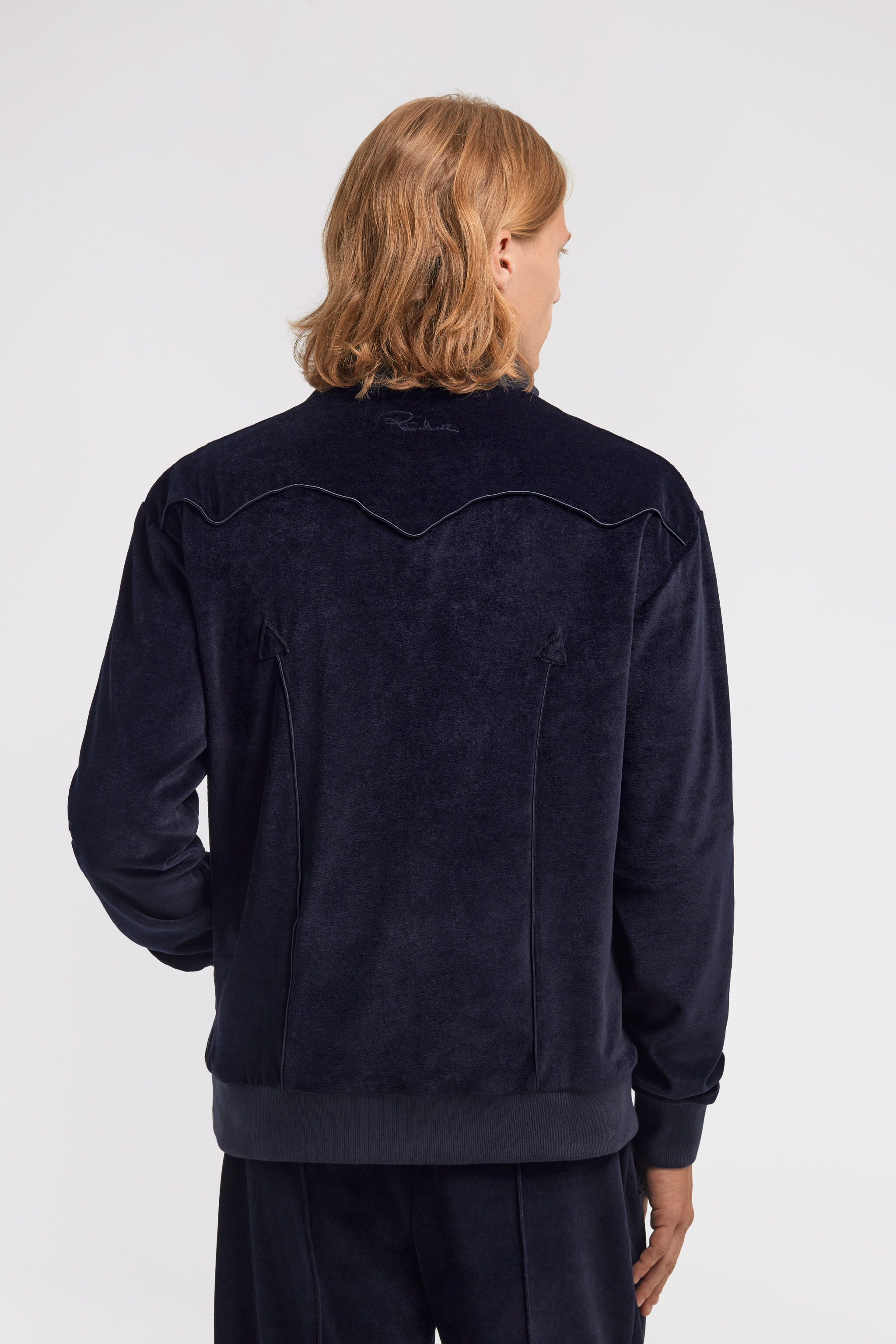 RC Zebra print sweatshirt with zip Dark blue TRT66C-CJ003