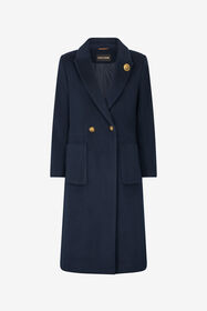 ${brand} Double-Breasted Long Coat ${colorDescription} ${masterID}
