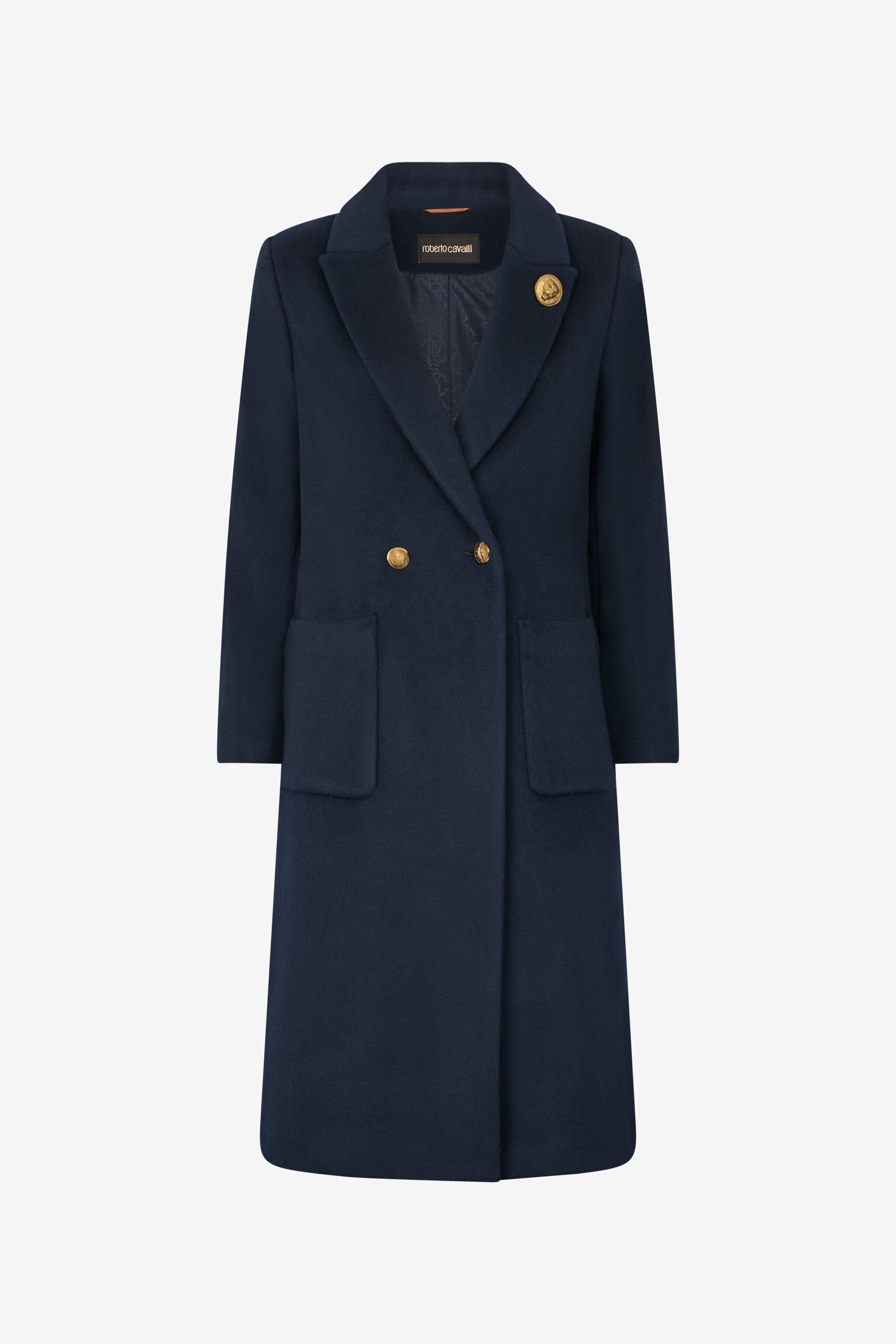 RC Cappotto Blu in Lana Cashmere Blu scuro OOT50C-WH016