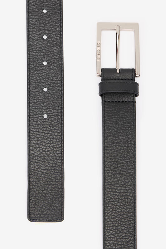 RC Cintura Fashion In Pelle Nera Con Fibbia Logo Oro NOC00D-PZA12