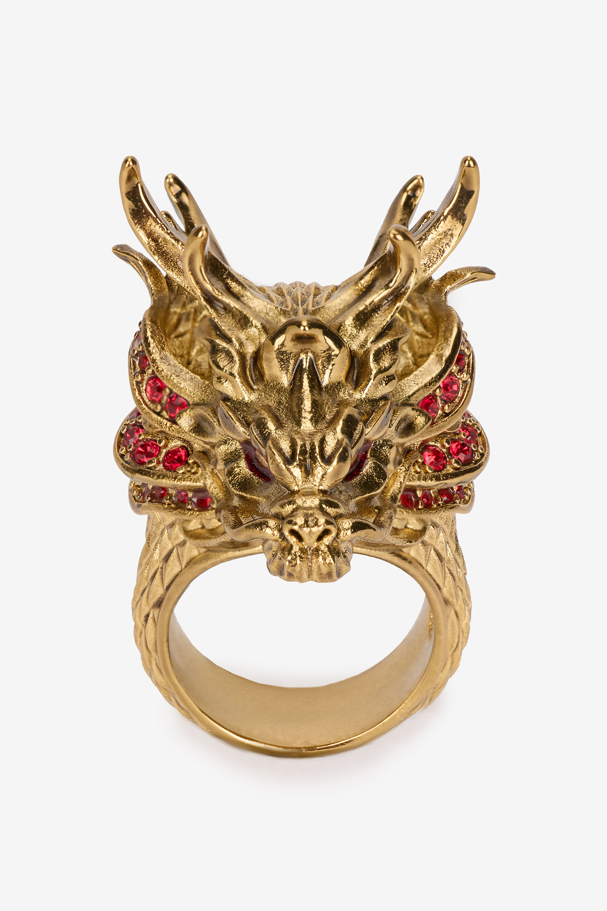 RC Cocktail Ring with Dragon Head Gold VKG031-AM072