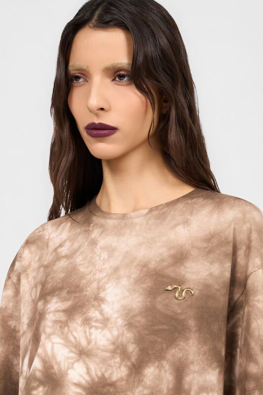 RC T-Shirt mit Tie-Dye-Motiv NATURAL XQT62C-JD029