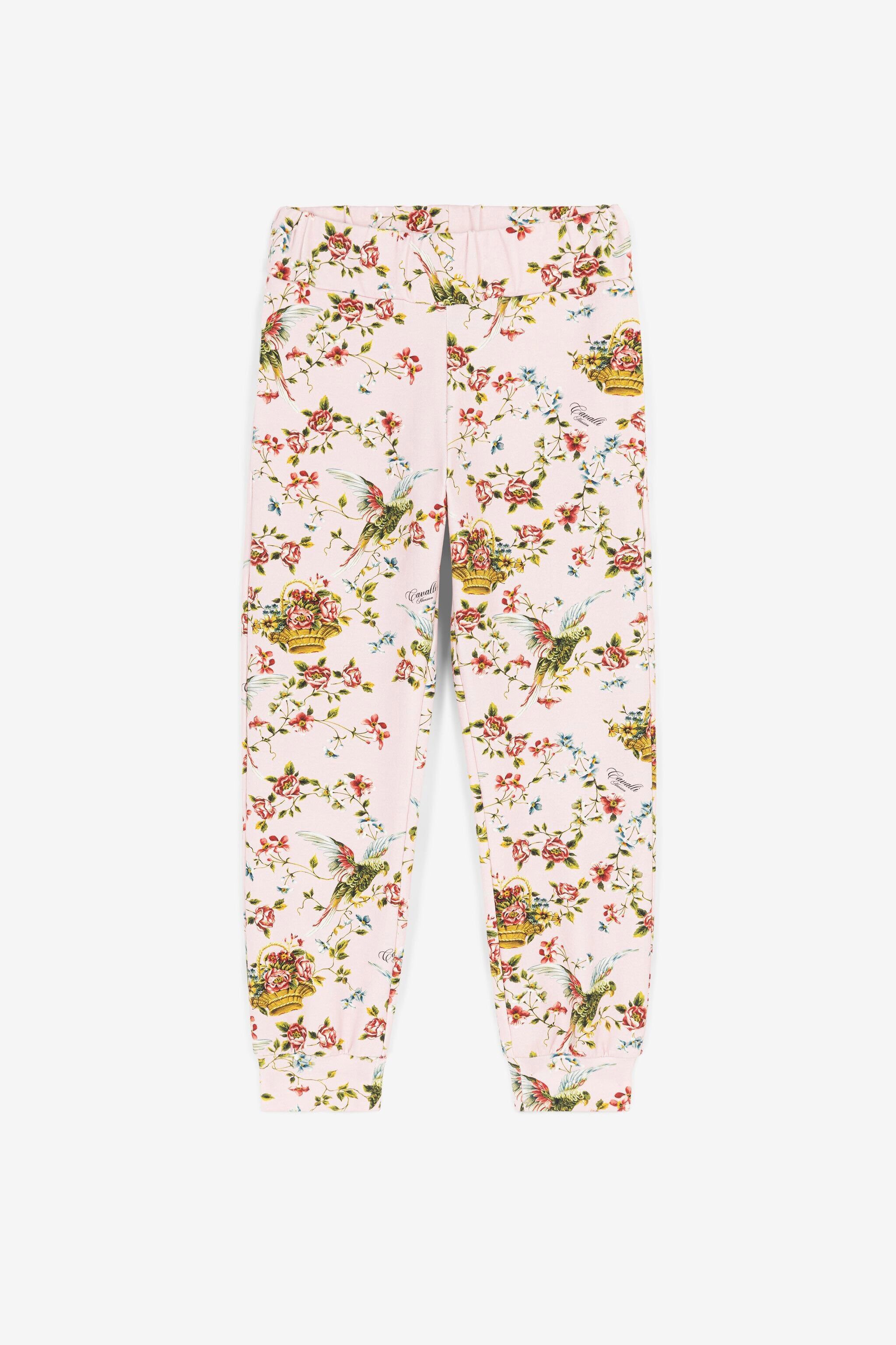 JU Floral-Print Sweatpants Pink OJT237-1Z007