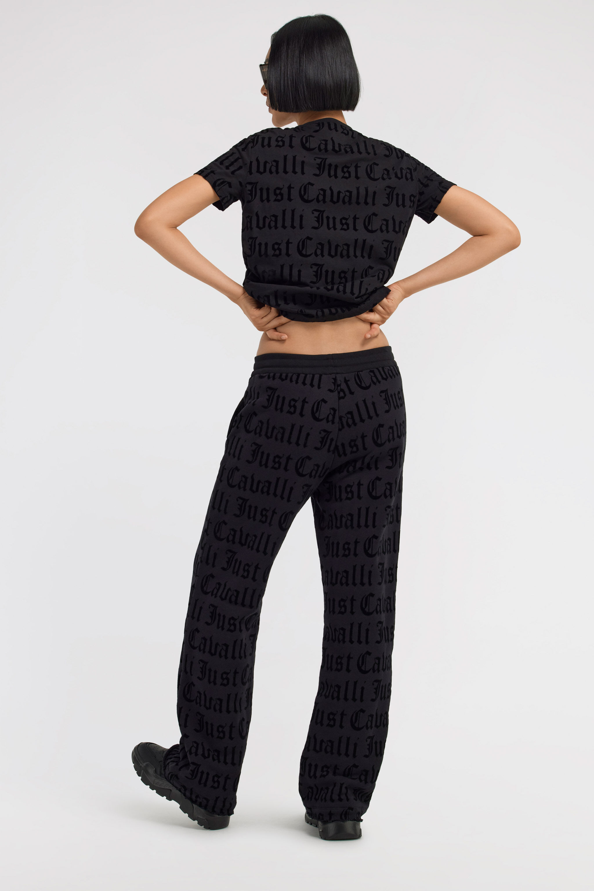 JC T-shirt Just Cavalli Nero TFT095-TF151