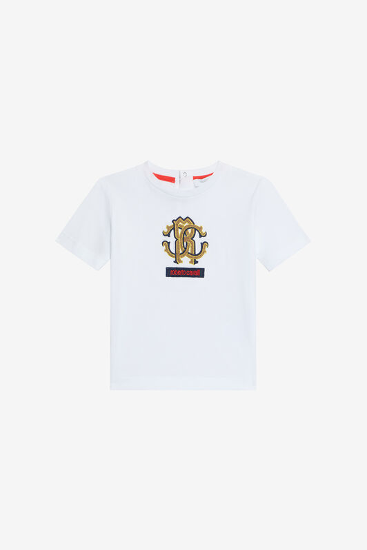 JU T-Shirt Bianco Ottico Con Monogram RC JU T-Shirt Bianco Ottico Con Monogram RC OPTICAL WHITE VJT614-JD001