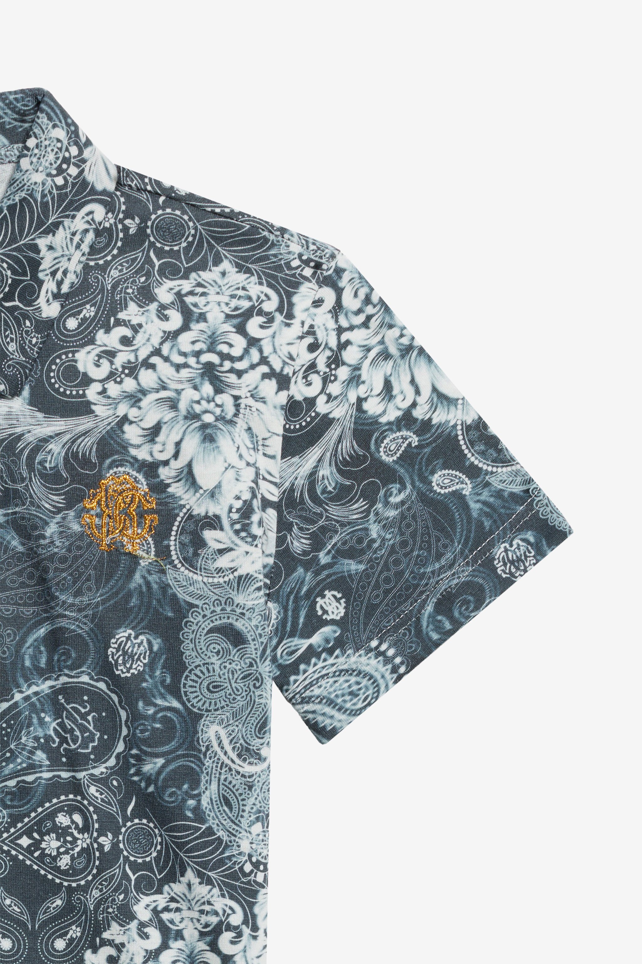 JU Paisley Print Polo JU Paisley Print Polo BLUE WJT61J-7MR35