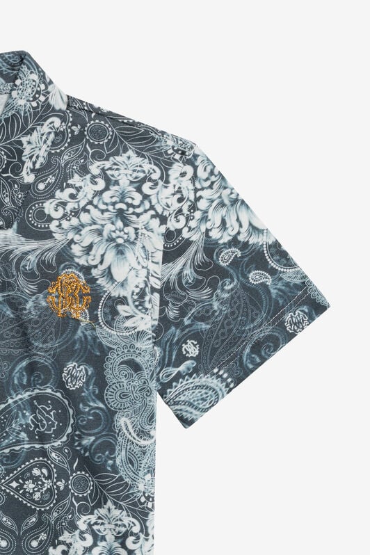 JU Paisley Print Polo JU Paisley Print Polo BLUE WJT61J-7MR35