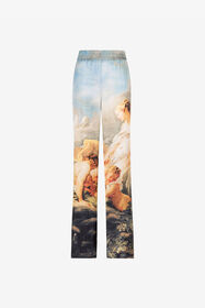 ${brand} Graphic-print silk trousers ${colorDescription} ${masterID}