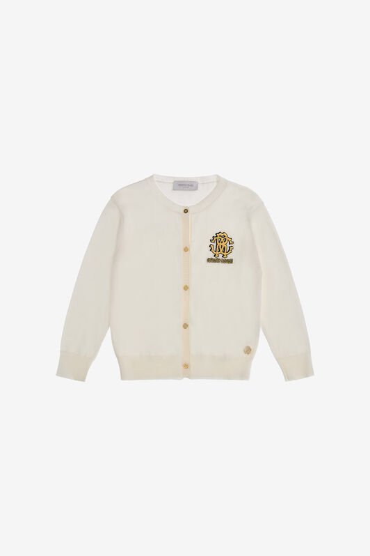 JU RC Monogram Cardigan White SJM001-MG001