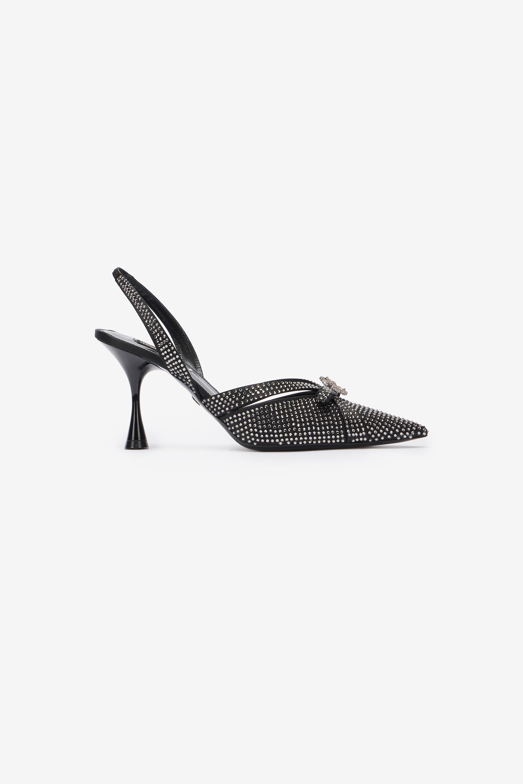RC Slingbacks With Rhinestones Black UKS010-SE390