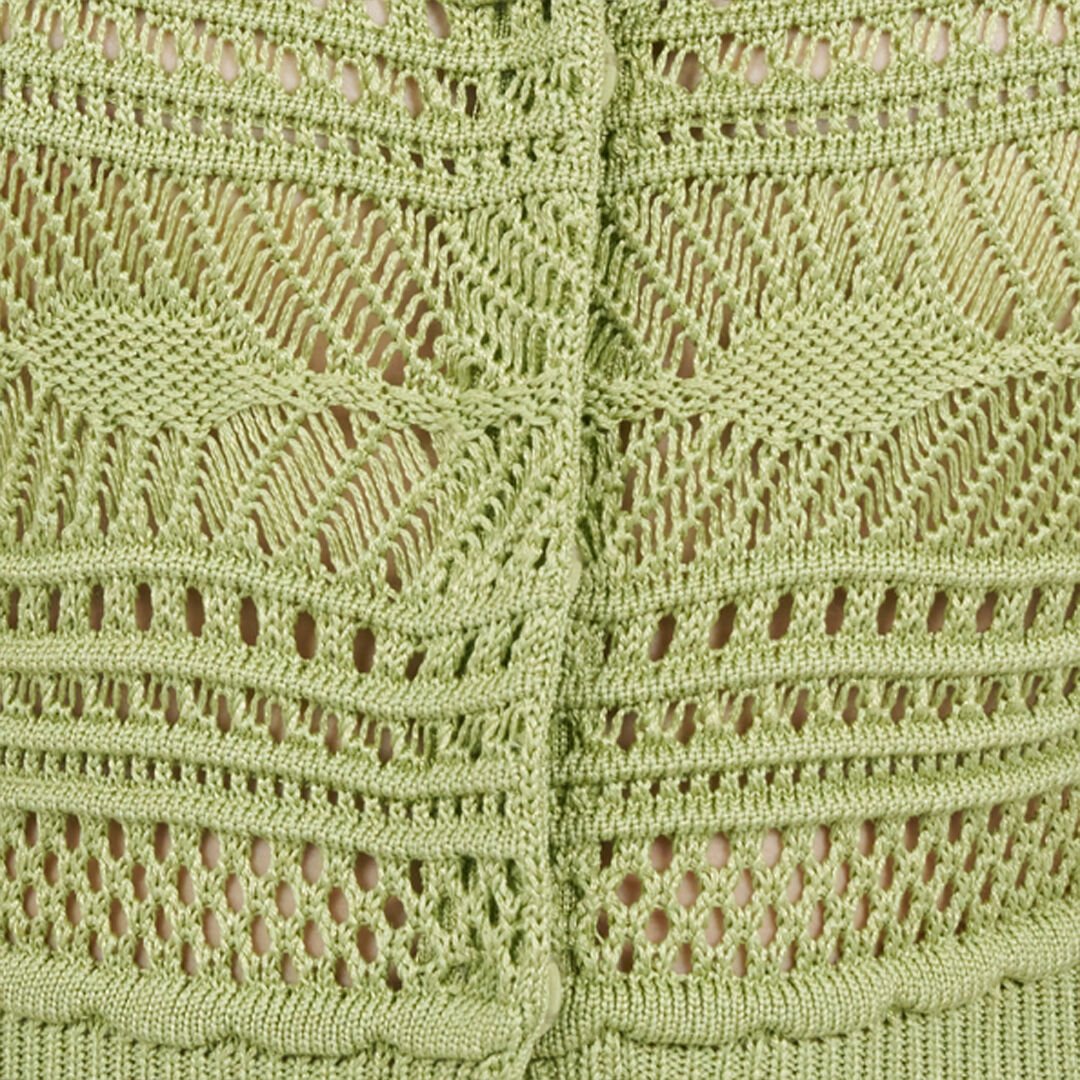 RC Knit cardigan with contrast details RC Knit cardigan with contrast details LIGHT GREEN WQM905-MA018