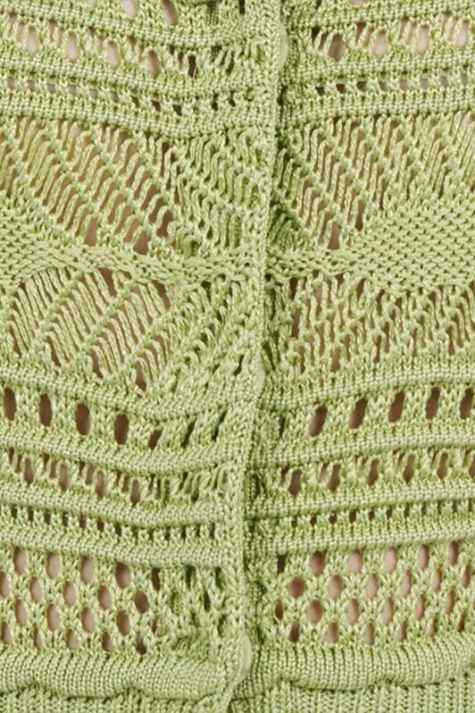 RC Knit cardigan with contrast details RC Knit cardigan with contrast details LIGHT GREEN WQM905-MA018