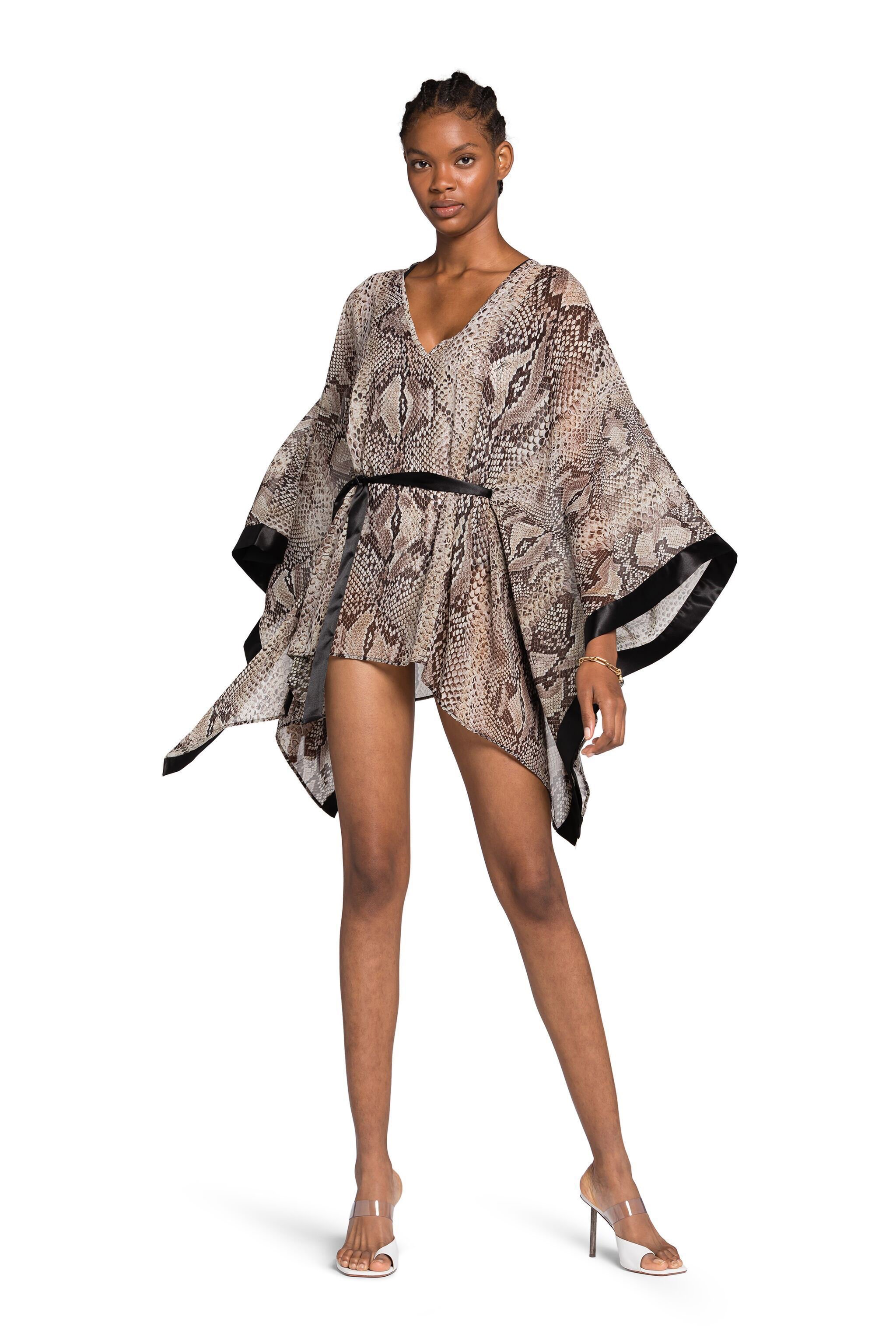 RC Snake-Print Kaftan Dress PHYTON KSW00D-7GI18