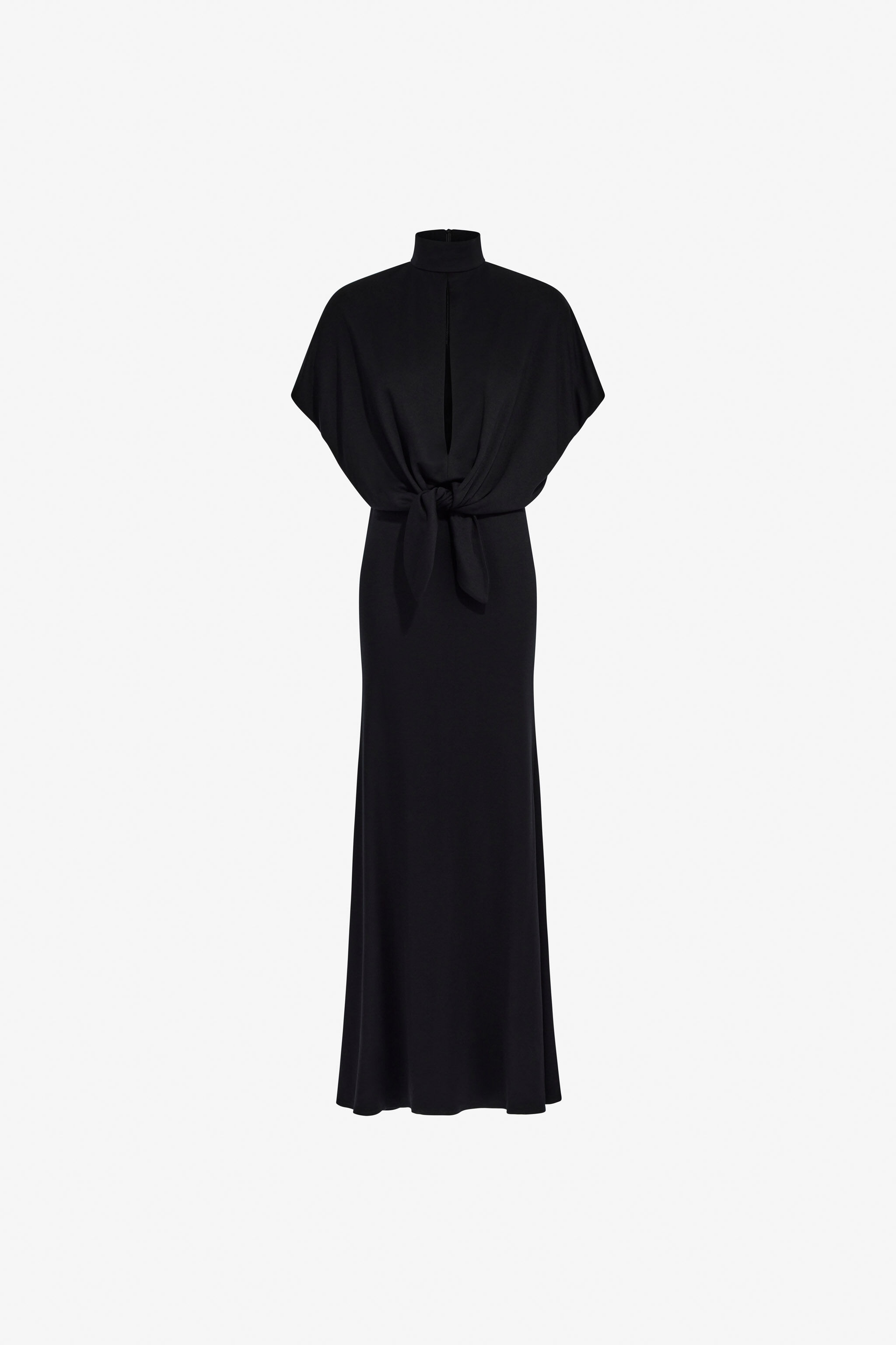 RC Long dress with knot Negro TWT117-JE040