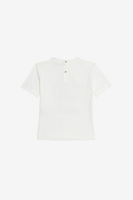 JU T-Shirt Bianco Latte Con Monogram RC E Logo JU T-Shirt Bianco Latte Con Monogram RC E Logo MILKY WHITE VJT608-JD001