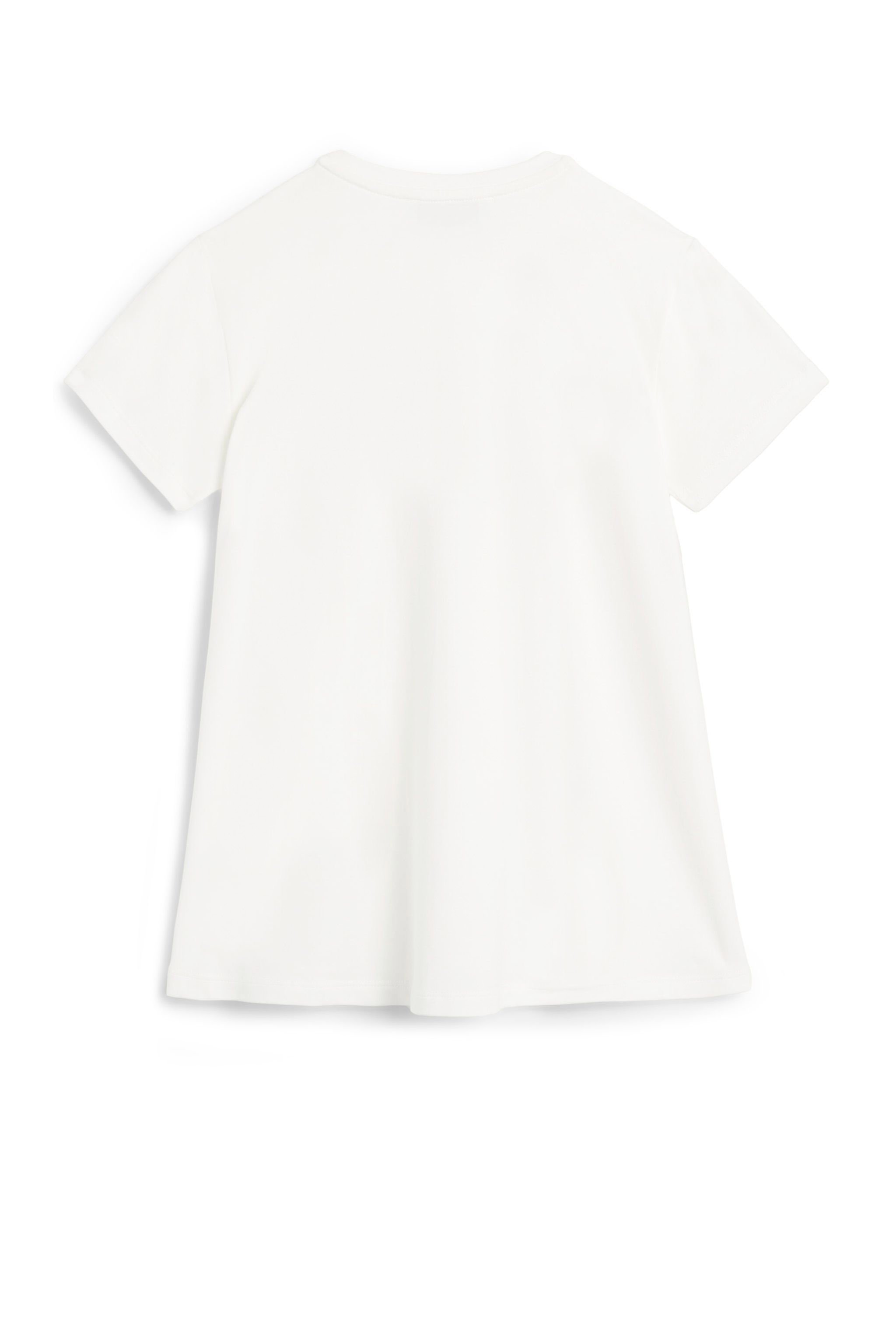 JU Sequin embroidered longline T-shirt MILKY WHITE JJT603-JV025