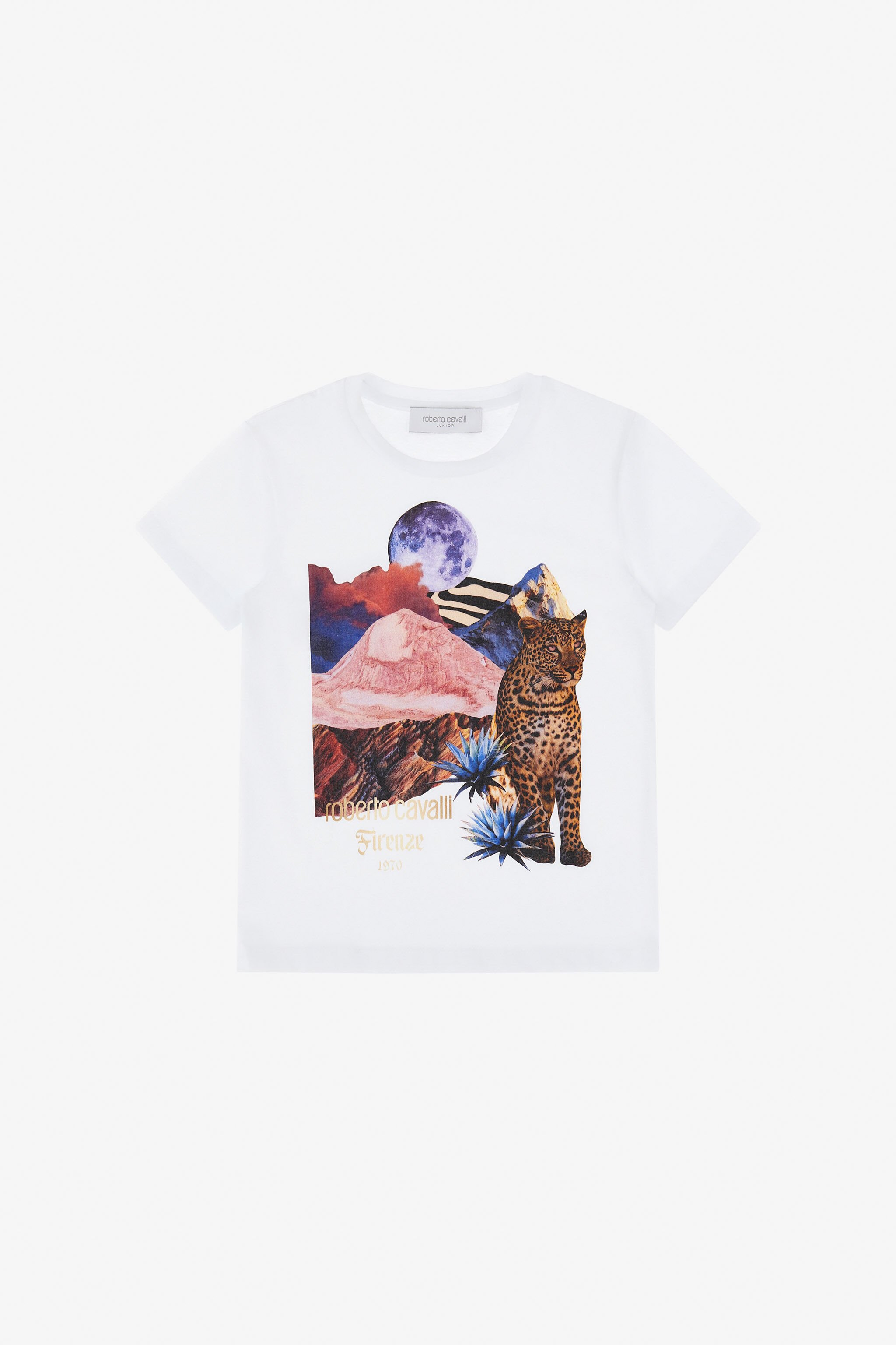 JU Printed T-shirt White TJT64T-JD001