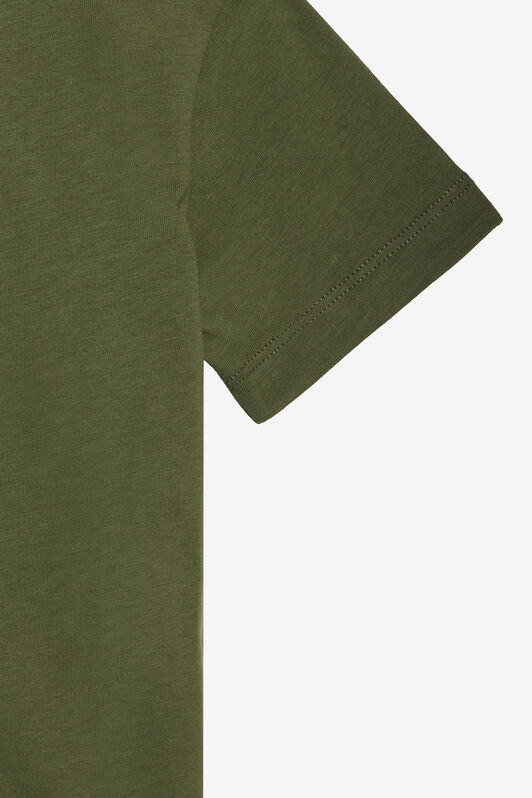 JU T-Shirt With RC Monogram And Logo Green UJT60M-JD001