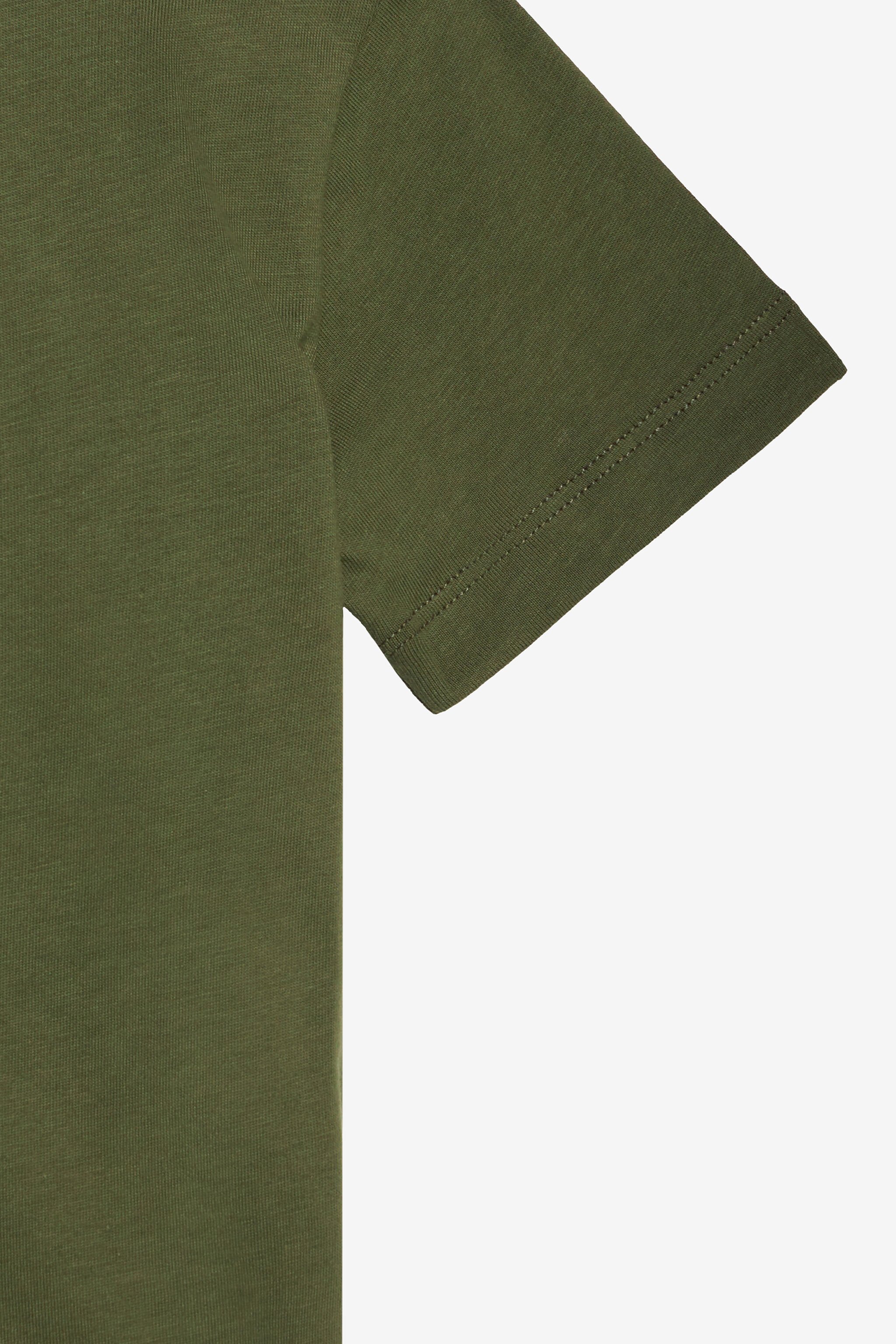 JU T-Shirt With RC Monogram And Logo Green UJT60M-JD001