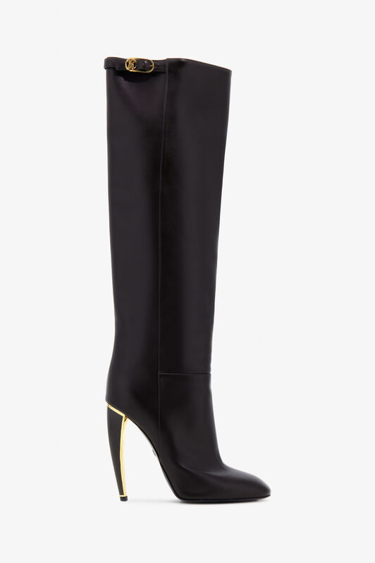 RC Fang Heel Boots Dark brown TKS015-PZ590