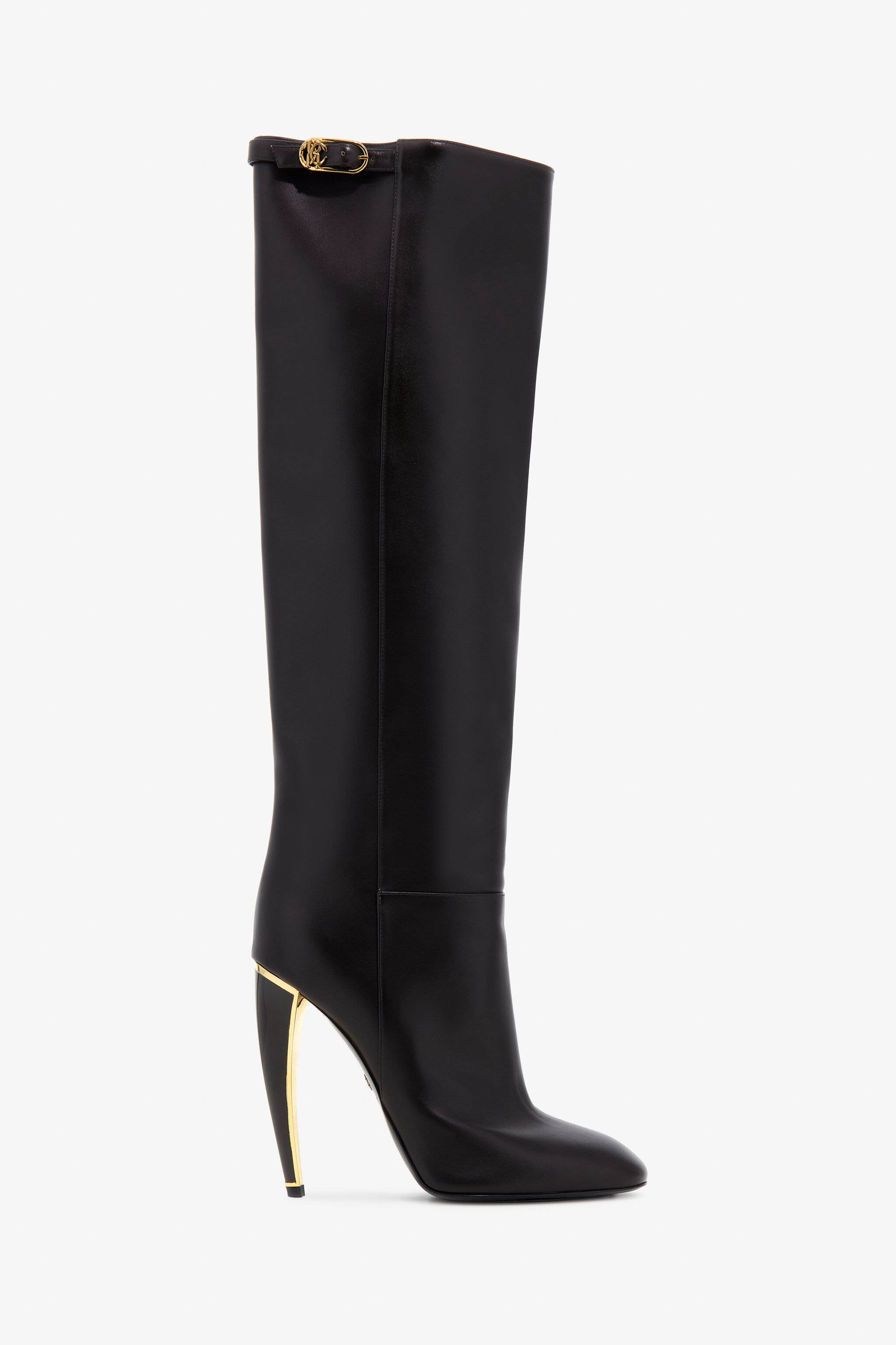 RC Fang Heel Boots Dark brown TKS015-PZ590
