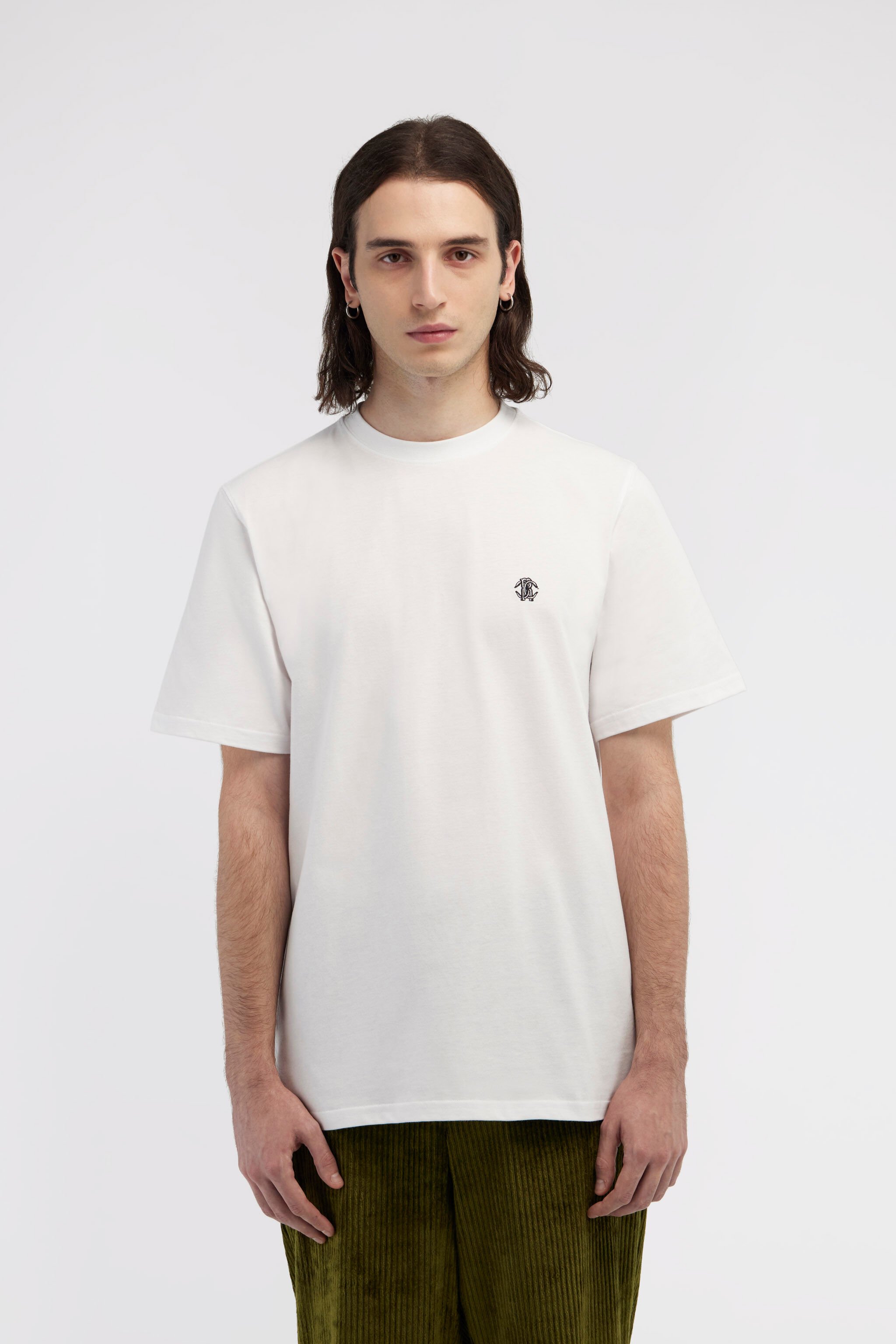 RC T-shirt with Monogram RC Weiß SRT61A-JD060