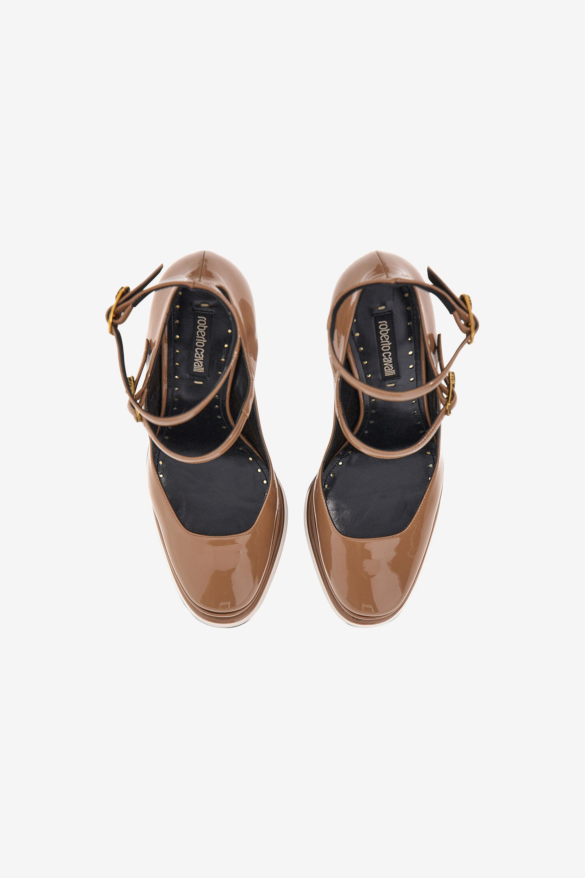 RC Platform sandals with straps Brown SKS006-PZ133