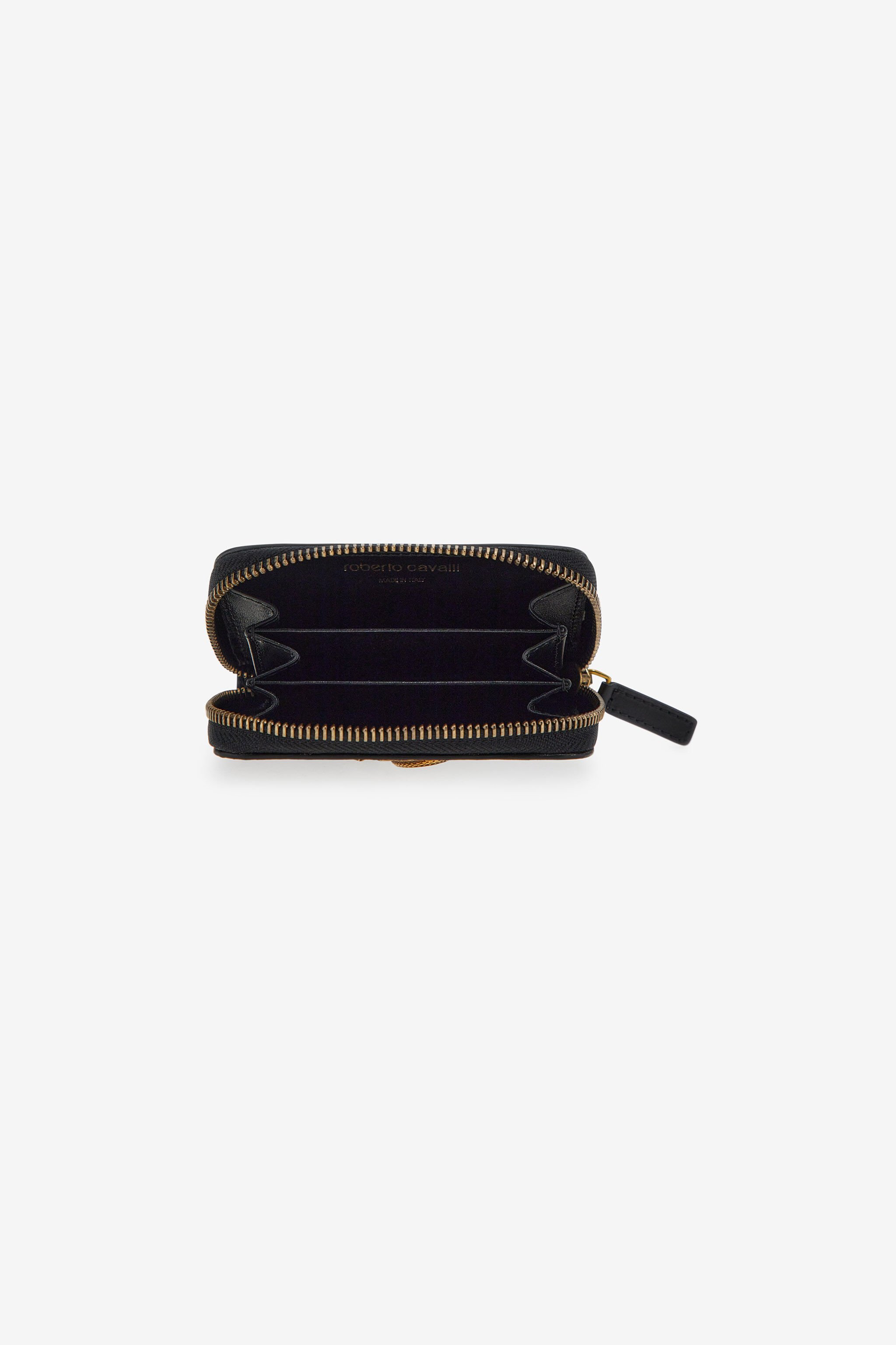 RC Small wallet with Monogram RC and zip Schwarz SKA003-PZ172