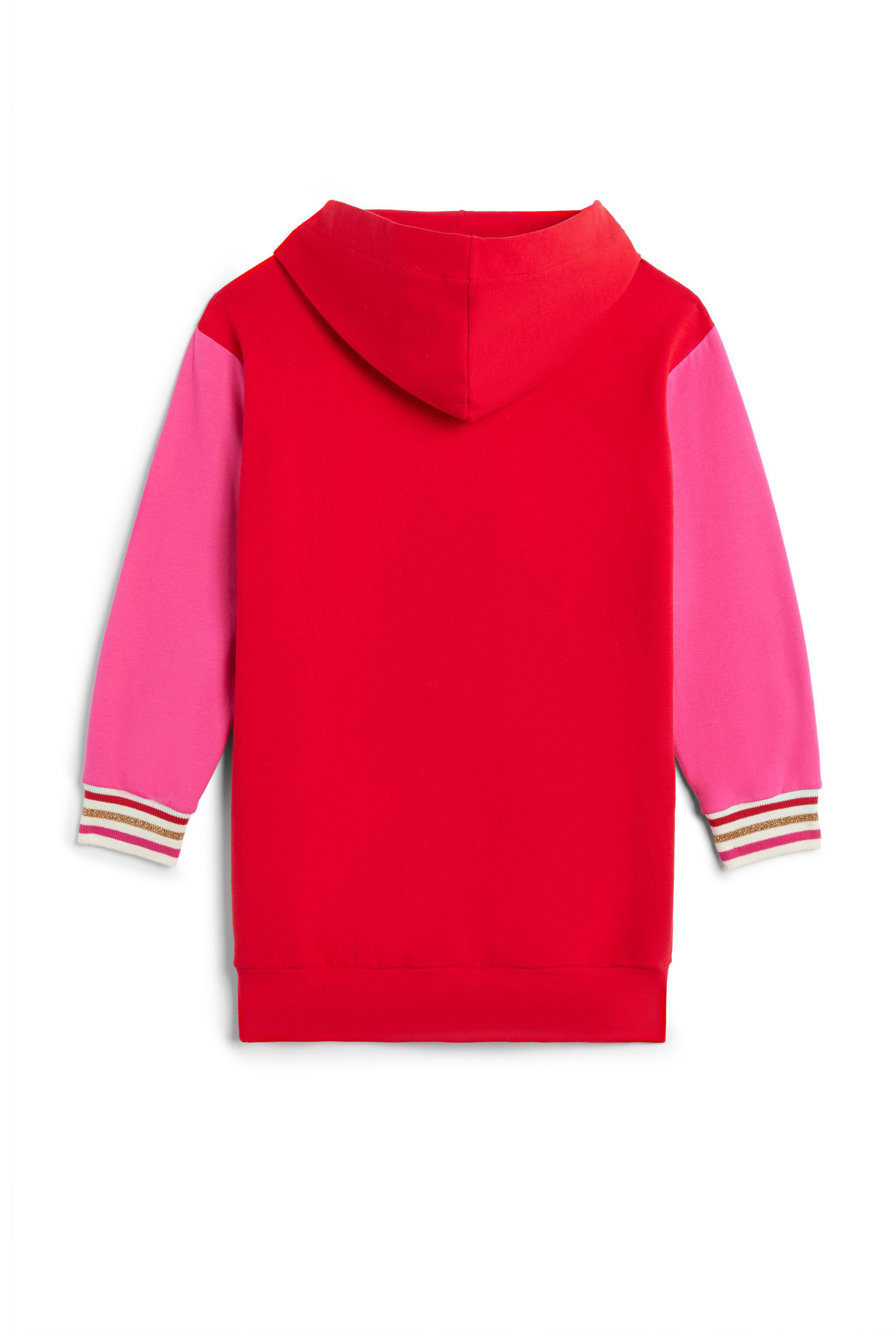 JU RC Monogram hooded sweatshirt dress RED JJT127-CF027