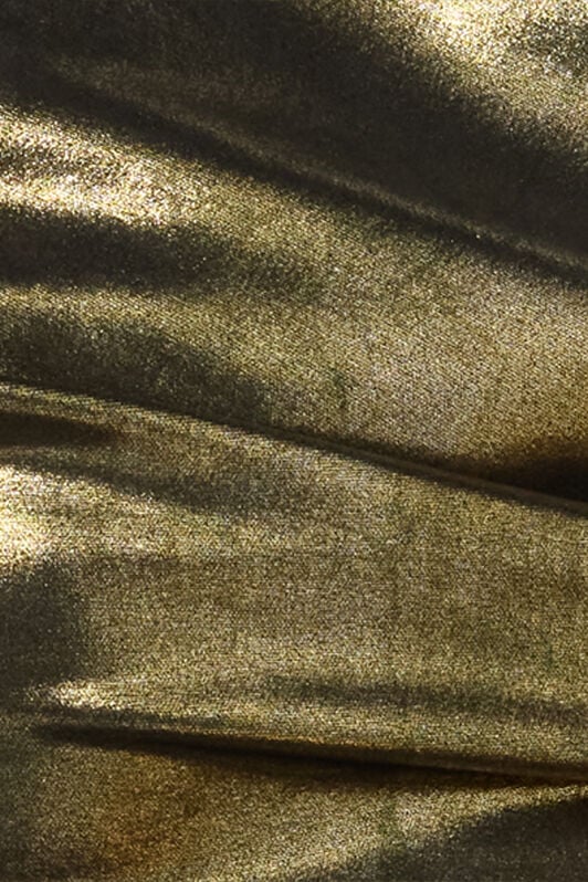 RC One-Shoulder Gold Dress with Cut-Out Detail GOLD WWT106-JE032