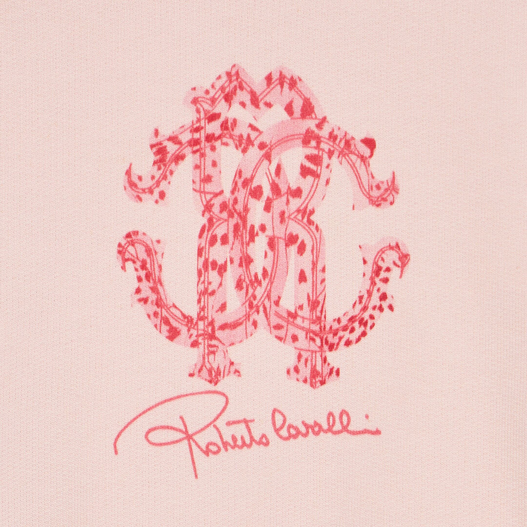 JU Sudadera Con Monograma RC Cheetah Skin Rosa UJT662-CF050