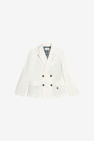 JU Veste élégante à double boutonnage OPTICAL WHITE WJT40S-CHO05