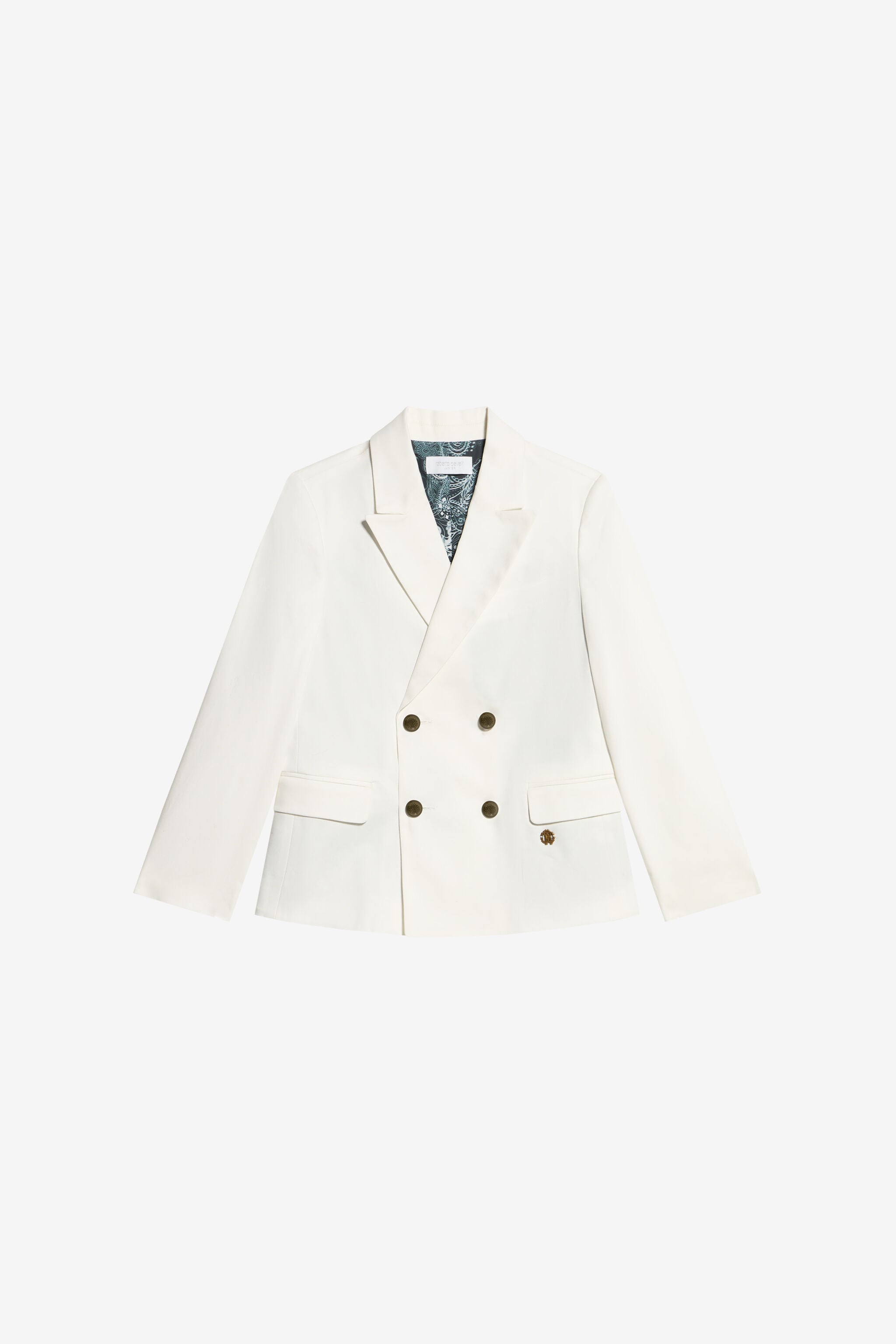 JU Veste élégante à double boutonnage OPTICAL WHITE WJT40S-CHO05