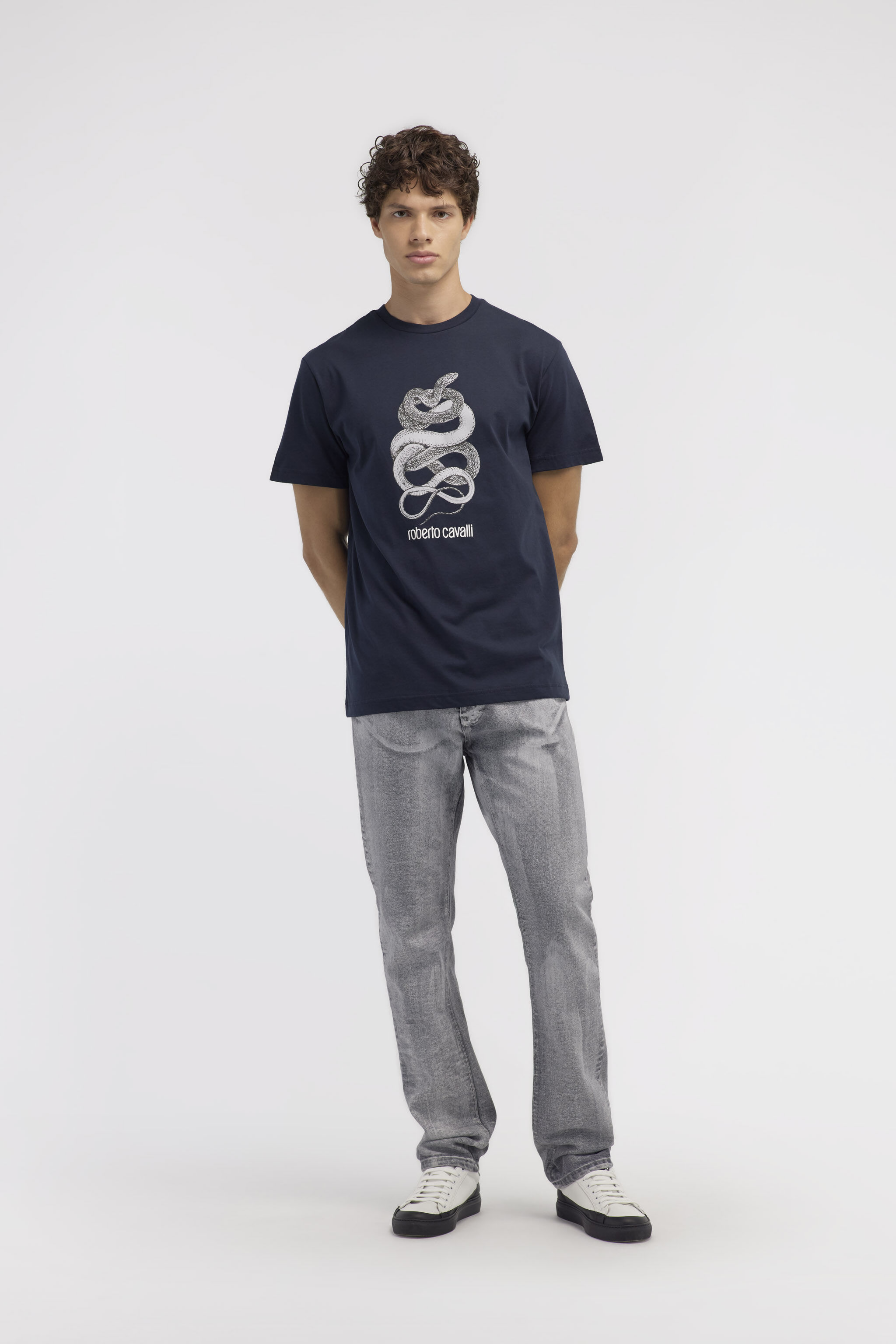 RC T-shirt with Snake print Dark blue NOT60S-JD060