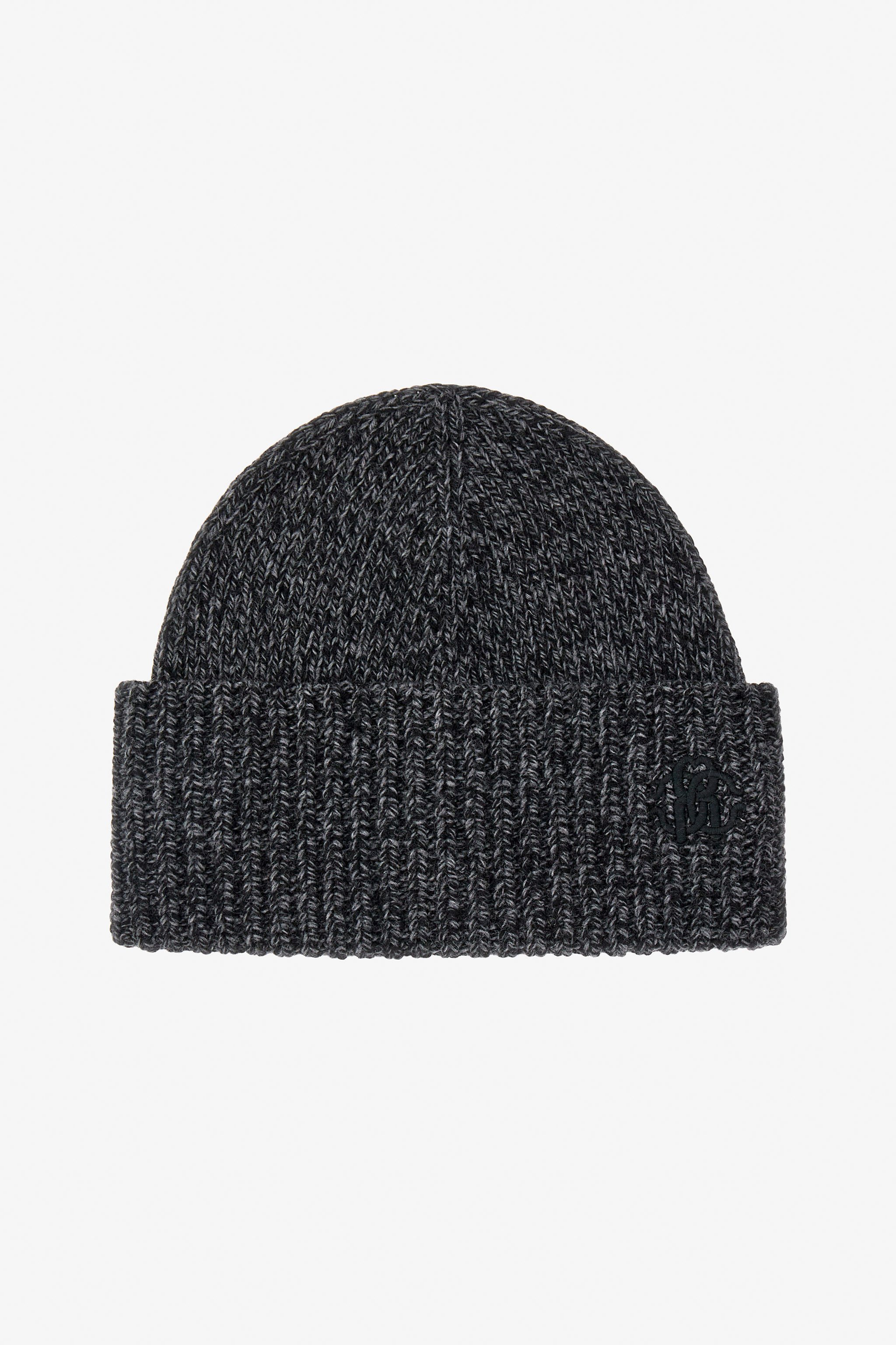 RC Grey Wool Cashmere Blend Hat With Monogram Rc Grey NOZ00D-MQ015