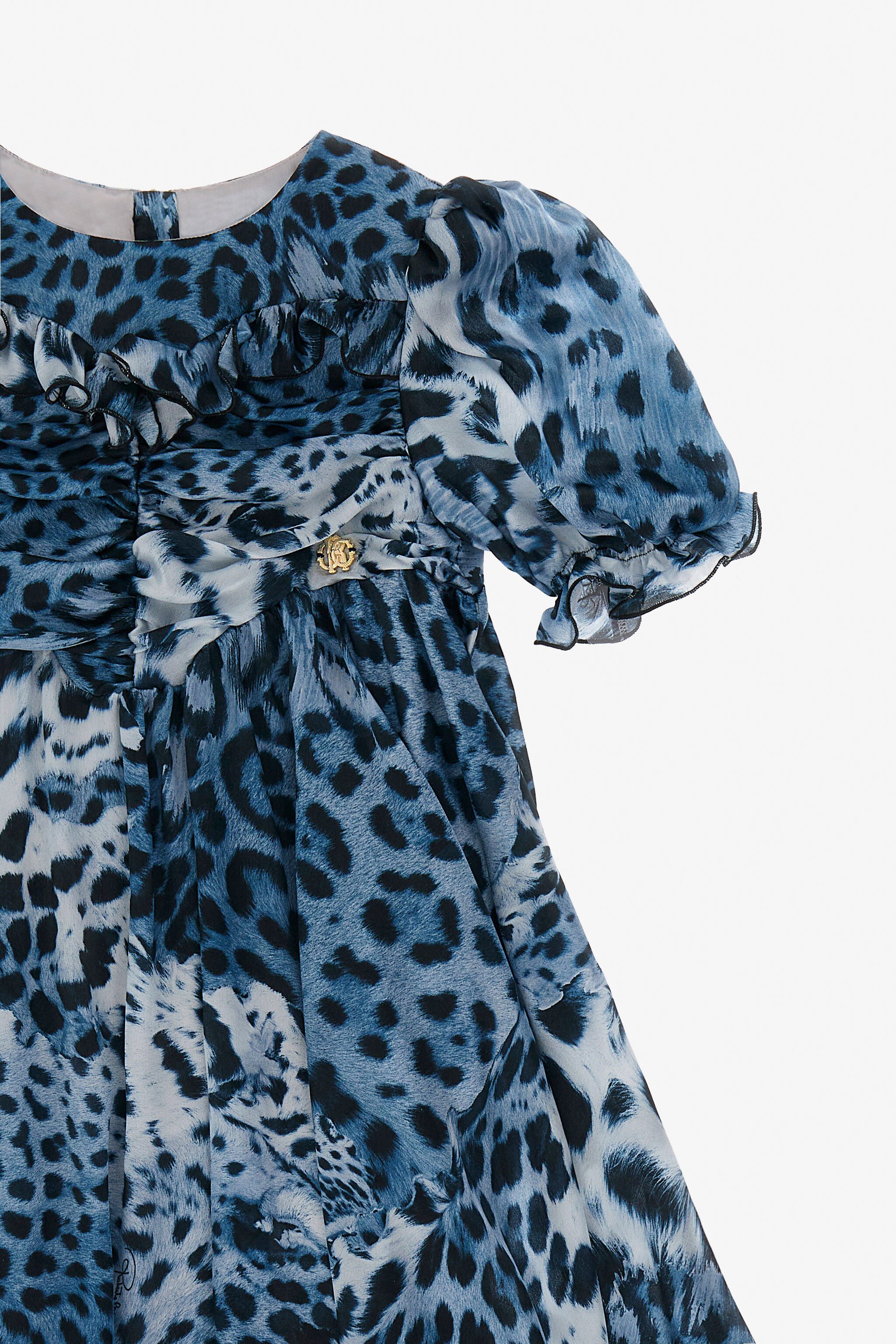 JU Leopard Print Dress JAGUARSKIN BLUE TJT10M-2NM10