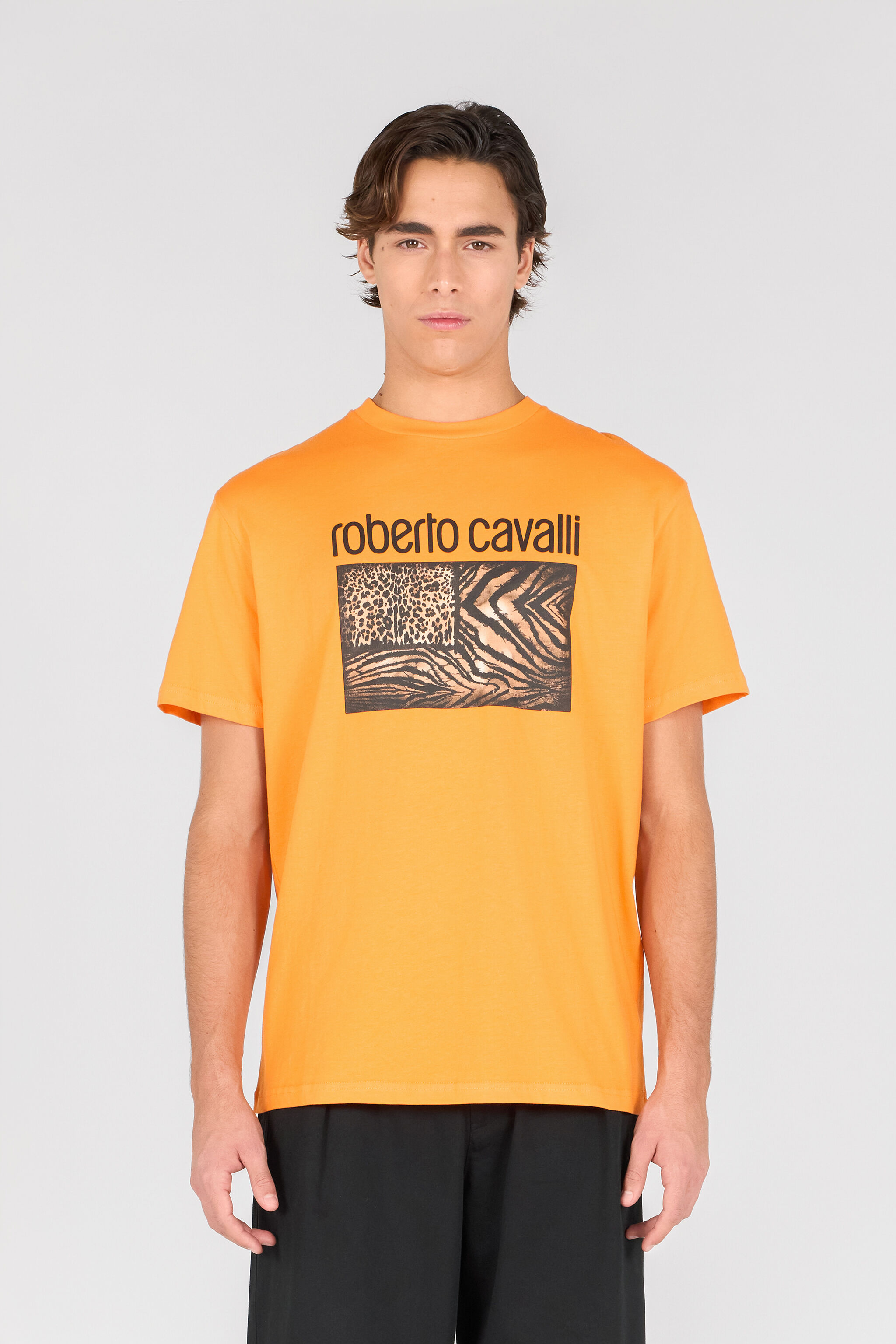 RC Camiseta Con Animal Print Y Logotipo ORANGE OOT60G-JD060