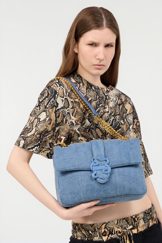 JC Borsa A Tracolla in Denim INDACO CHIARO UFB054-UF423