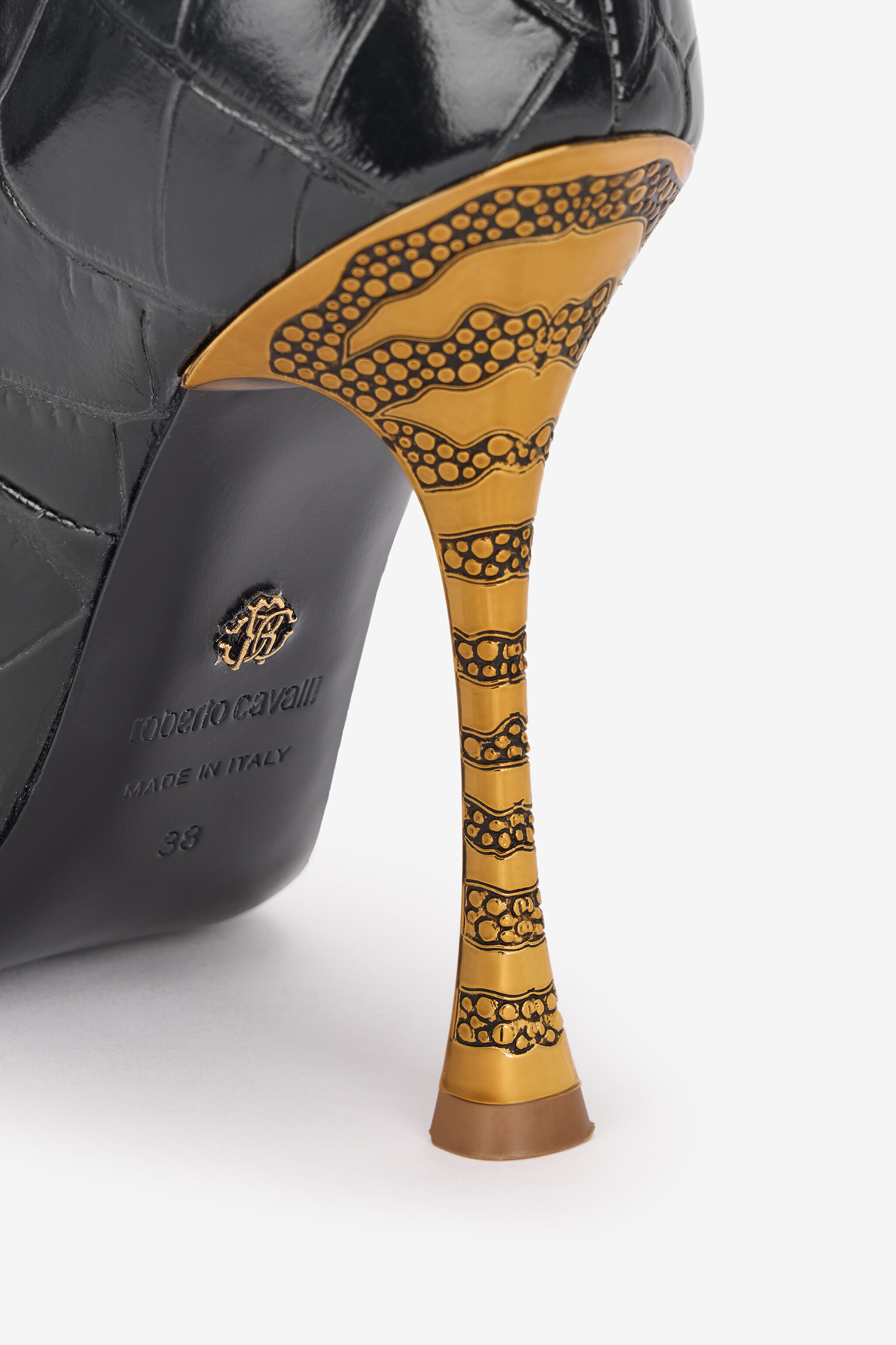 RC Pumps in Crocodile Scale-Effect Black VKS220-PZ579